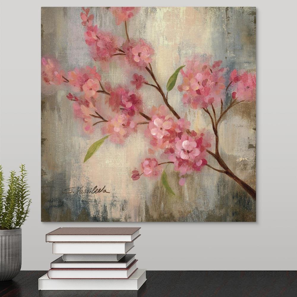 GreatBigCanvas Cherry Blossom II by Silvia Vas 16-in H x 16-in W ...