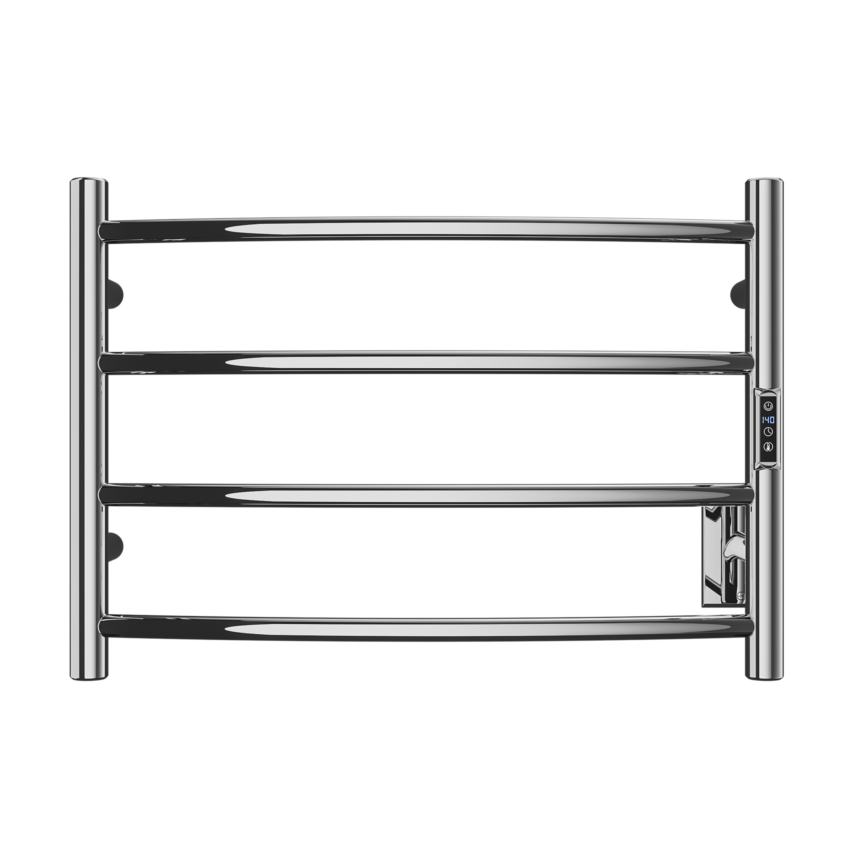 ANZZI TW-AZ018CH Polished chrome Plug-in Wall mount Towel Warmer 5.5-in x 23.5-in x 16.5-in