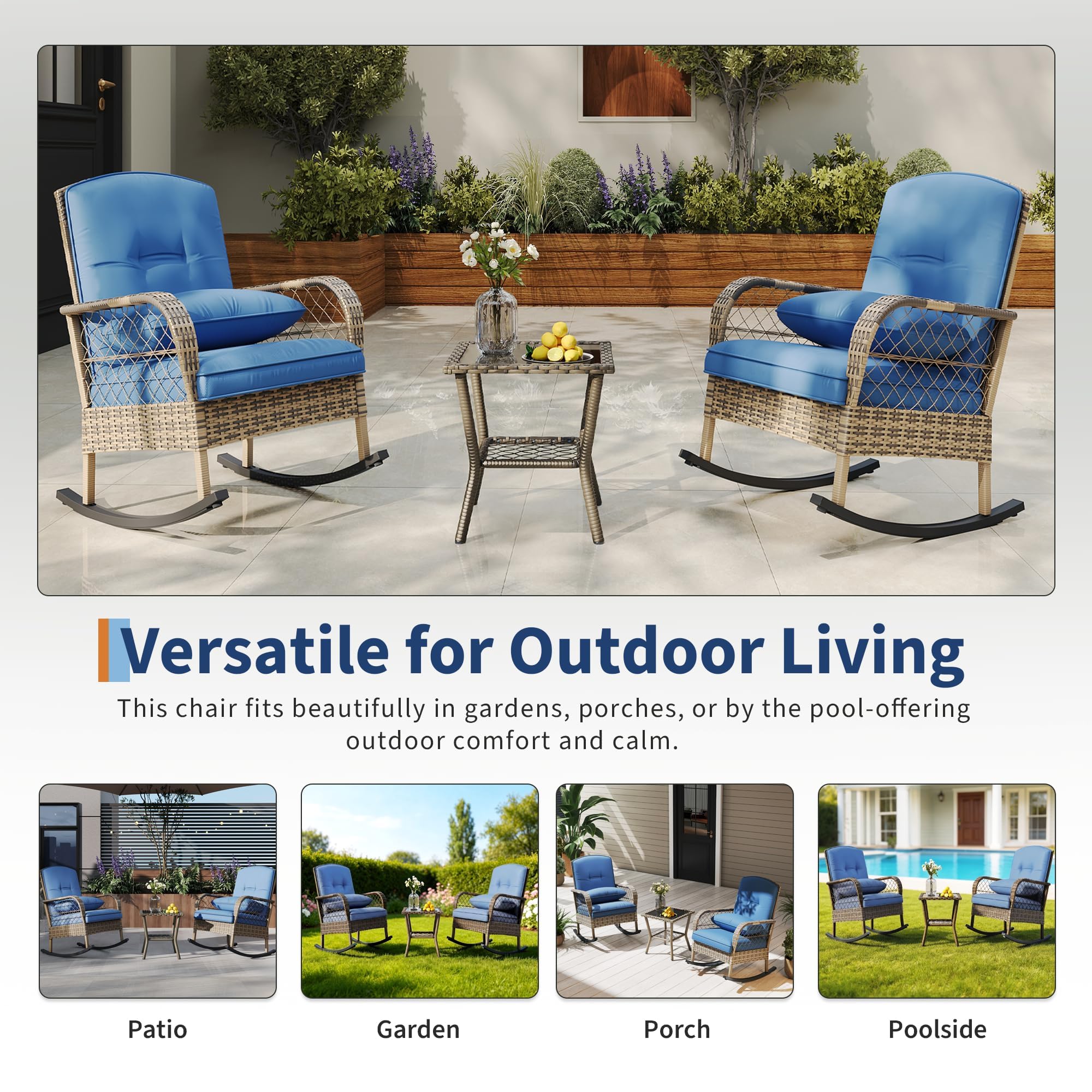 Garvee 09GXFCHBNL-HXYY-559 Patio-Chairs - View #3