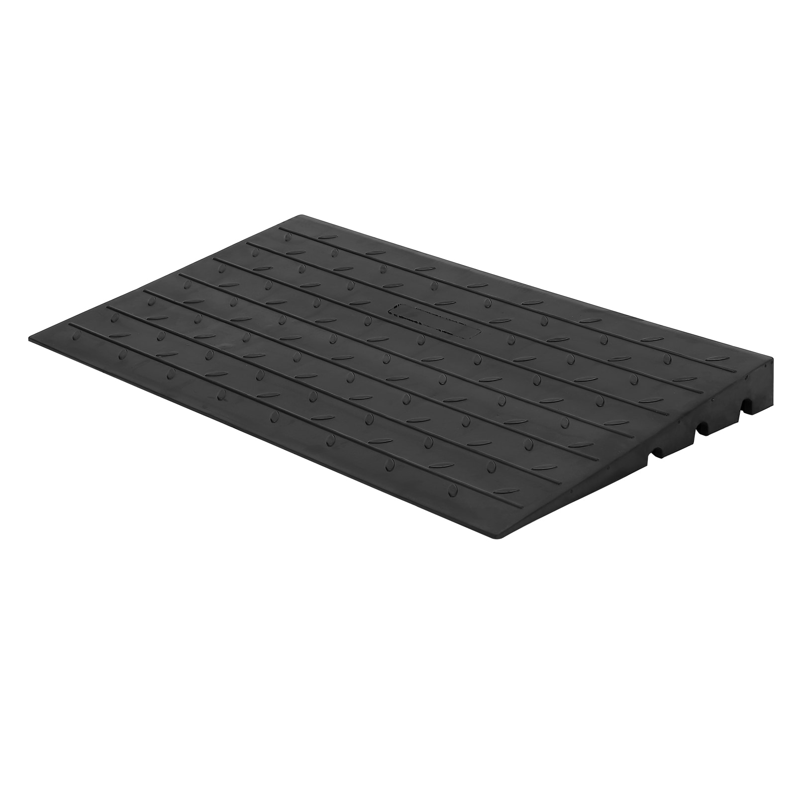 Garvee Heavy Duty Rubber Car Motorcycle Loading Ramp 4inch Rise Threshold Curb Ramp  33069lbs Capacity Non-Slip SurfaceCable Channel Driveway Ramp Garage Step Wheelchair Scooter Access 48inch x 42inchx 2.5inch