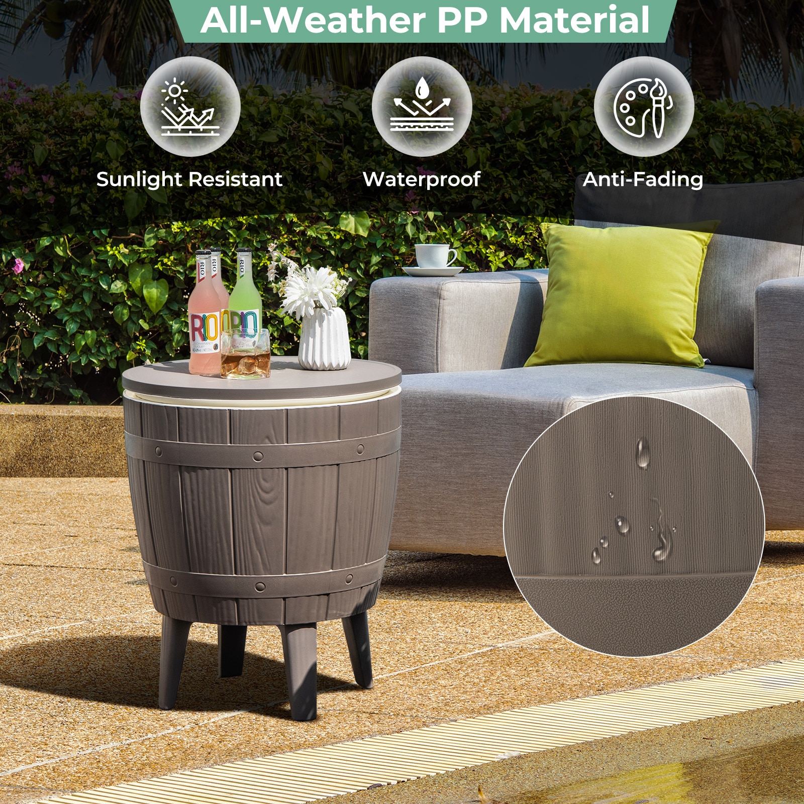 LIVIZA TDS11637CF Patio-Tables - View #7