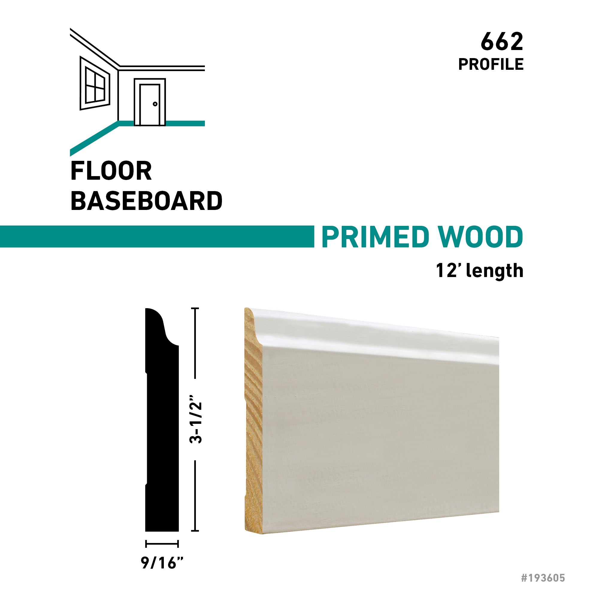 RELIABILT 66212FJPMD Baseboard-Moulding - View #3