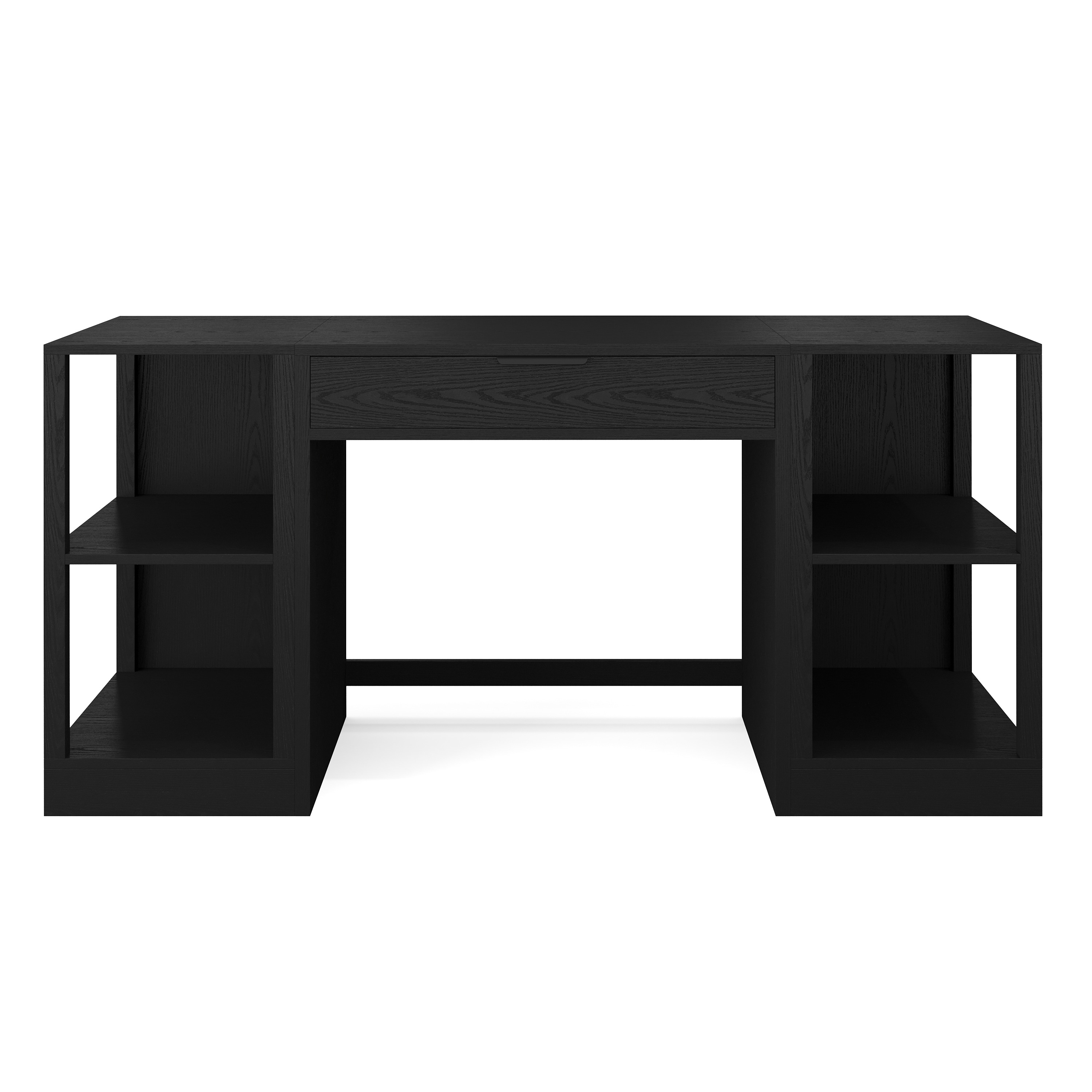 Martha Stewart 196861192708 Kayden 3 -Piece Black Contemporary/Modern Home Office Furniture Set