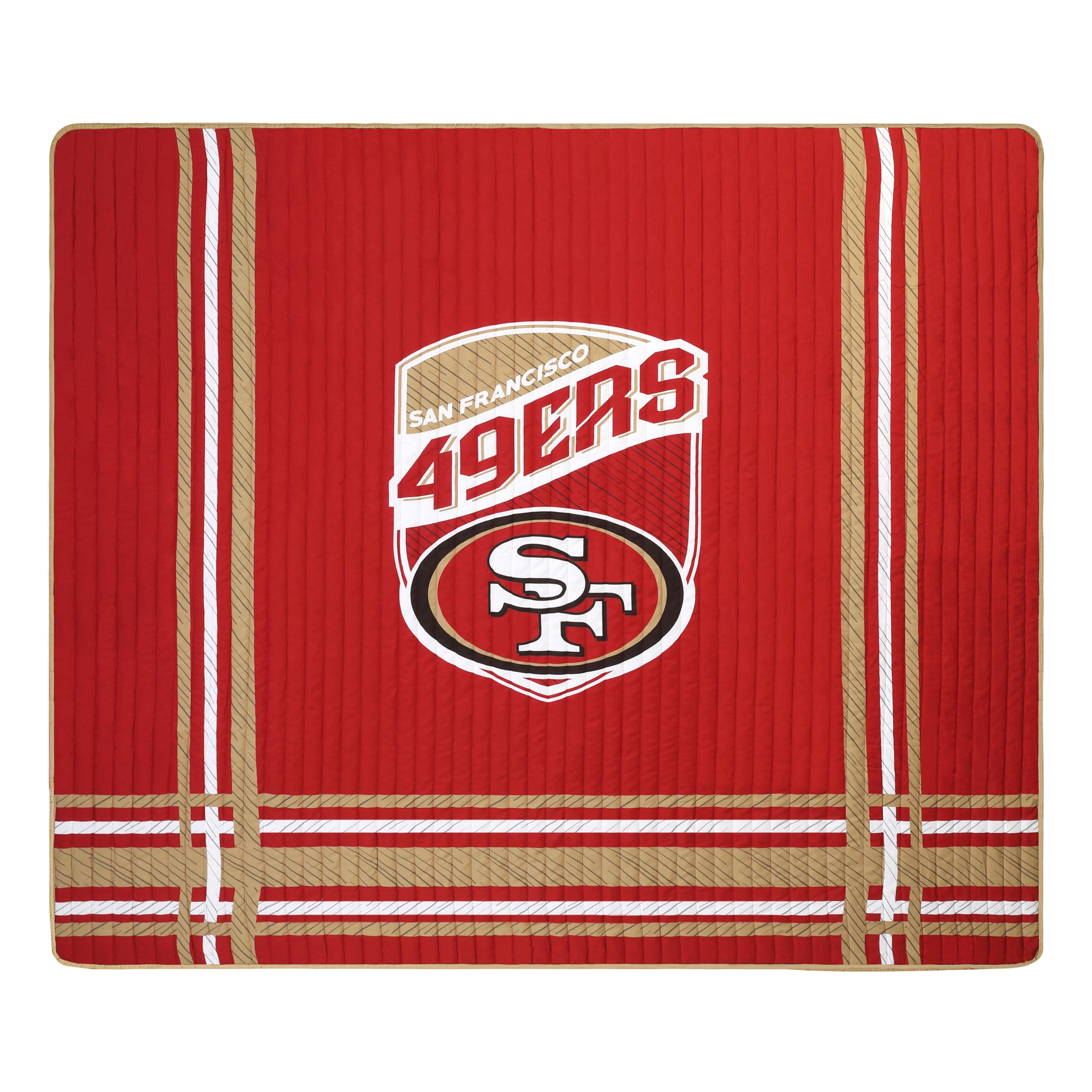 San Francisco 49ers Go Niners 2022 Fleece Blanket Quilt - Growkoc