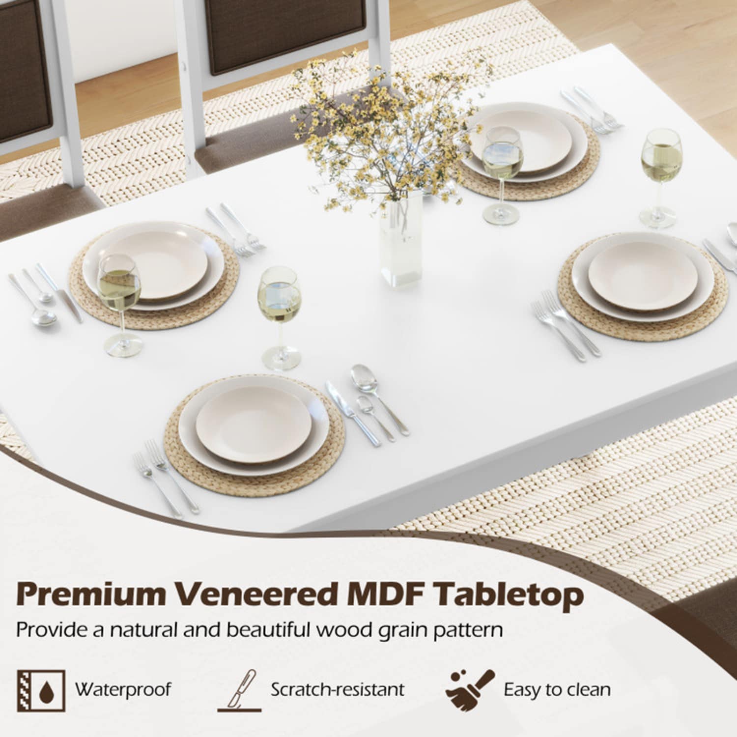 Mondawe MD-KC57178WH Dining-Sets - View #6