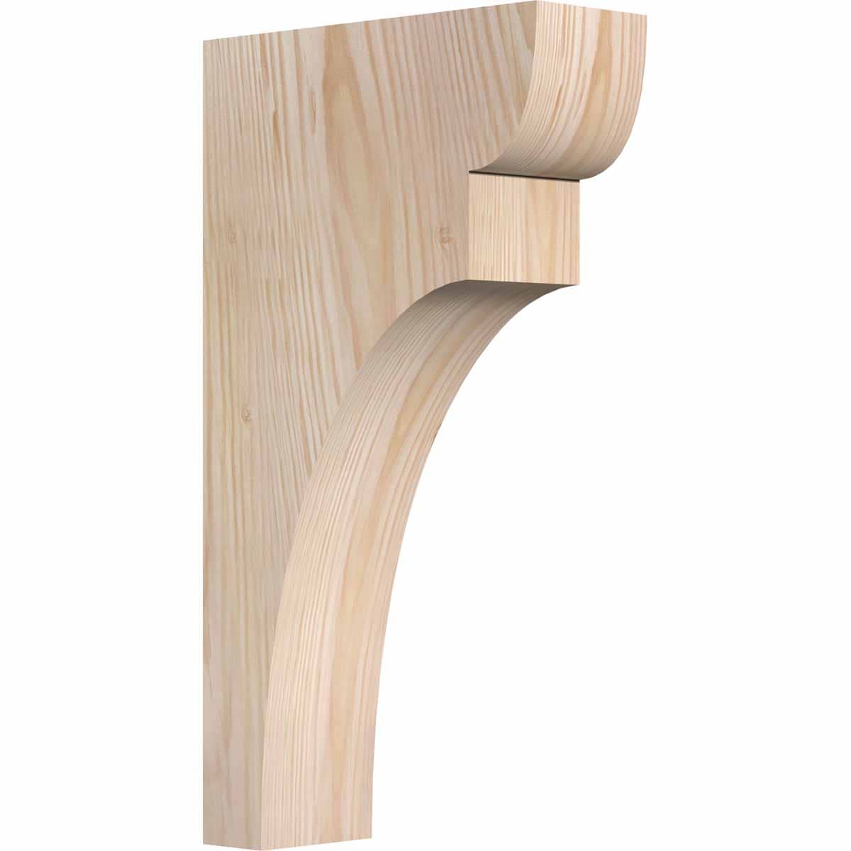 Ekena Millwork COR04X10X18YOR00SDF 3.5-in x 10-in x 18-in Yorktown Unfinished Douglas fir Wood Paintable/Stainable Corbel