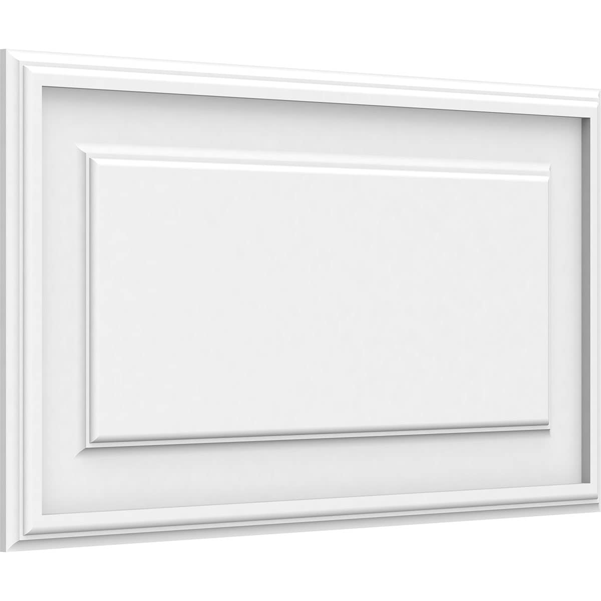 Ekena Millwork WALP26X14X062LEG 26-in x 14-in Smooth Paintable/Stainable White PVC Fretwork Wall Panel (