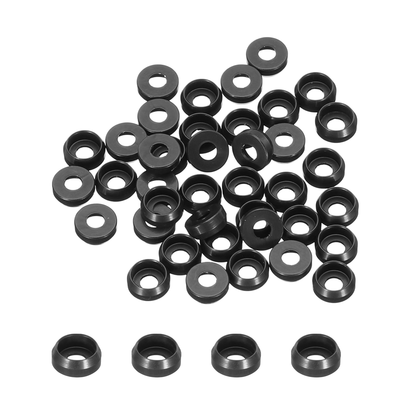 Unique Bargains - M2 Cone Cup Countersunk Washers Hole Dia 2mm/0.08 Inch Aluminum Gaskets Cup Hea...