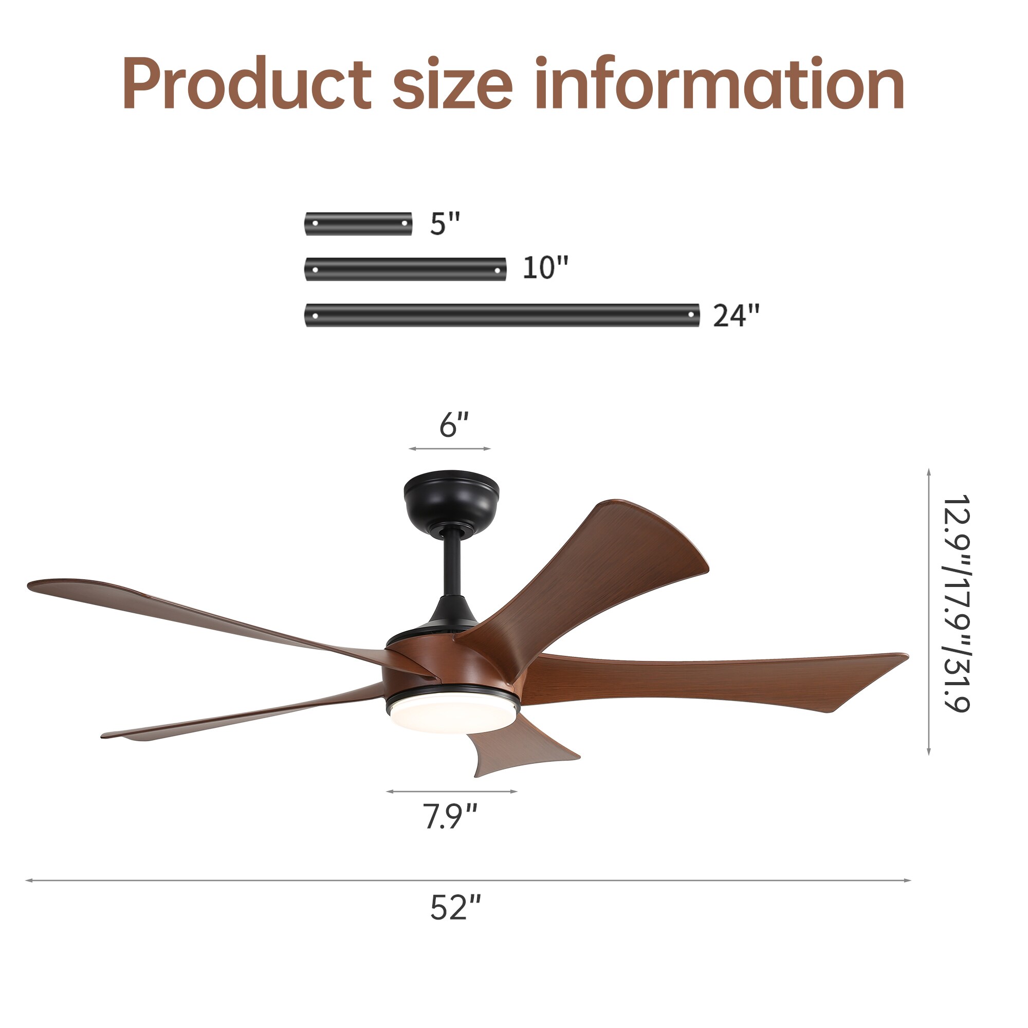Bybafun YD1300068 Ceiling-Fans - View #3