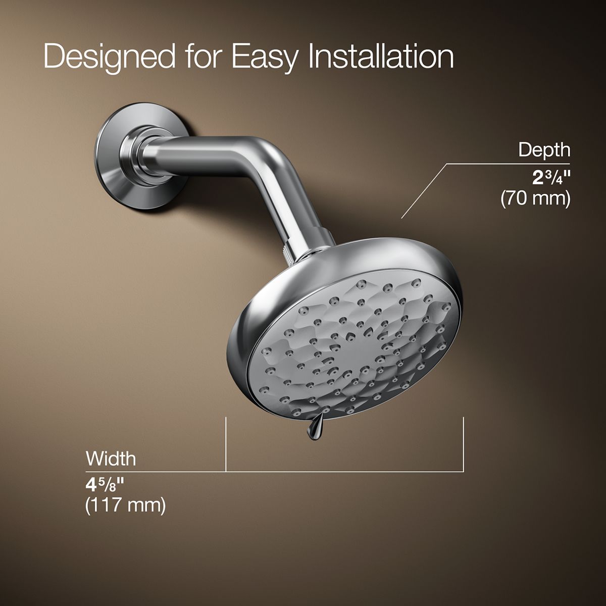 KOHLER K-72425-G-CP Fixed-Showerhead - View #3