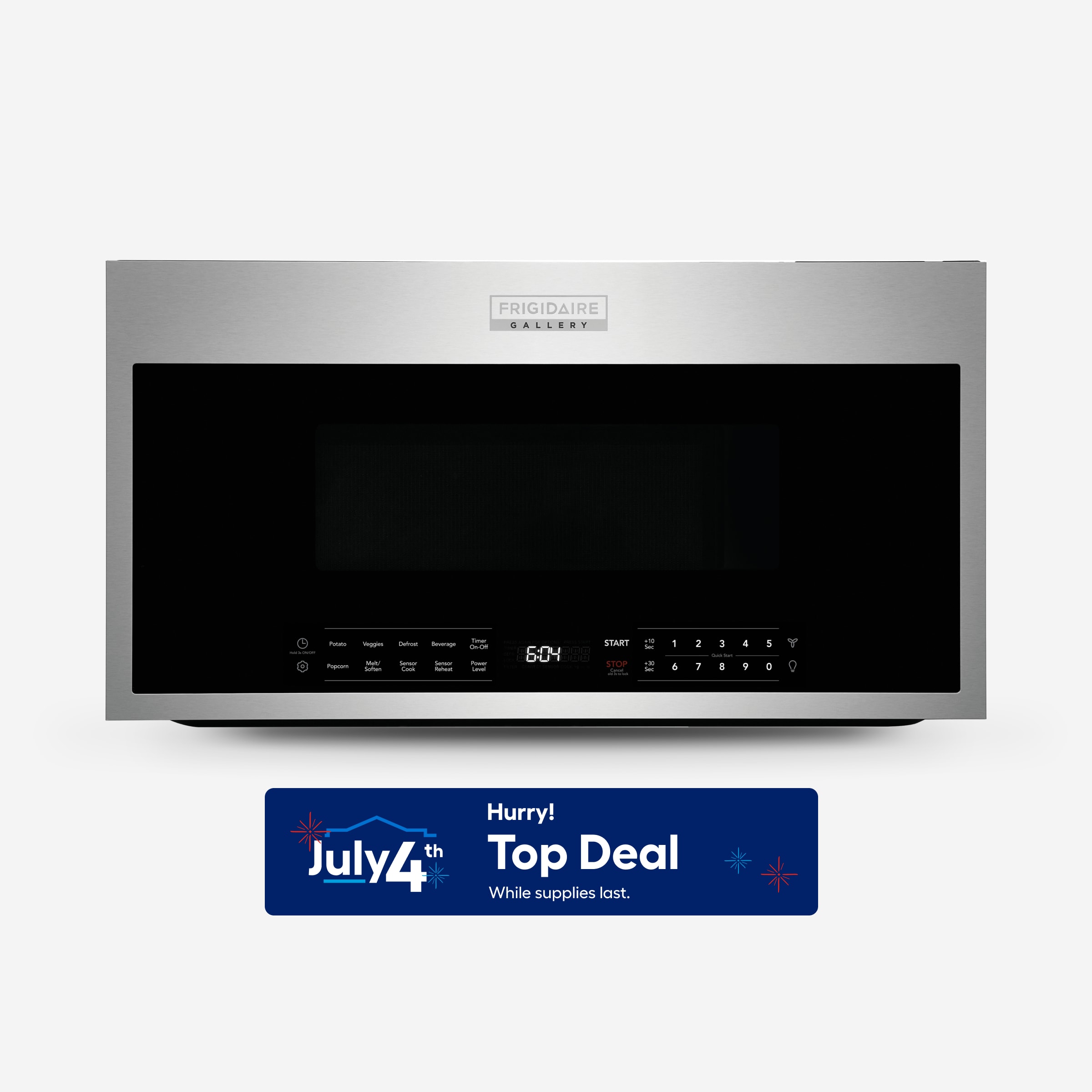 Frigidaire GMOS1964AF Gallery 1.9-cu ft 29.88-in Over-the-Range Microwave with Sensor Cooking ( Fingerprint Resistant Stainless Steel )