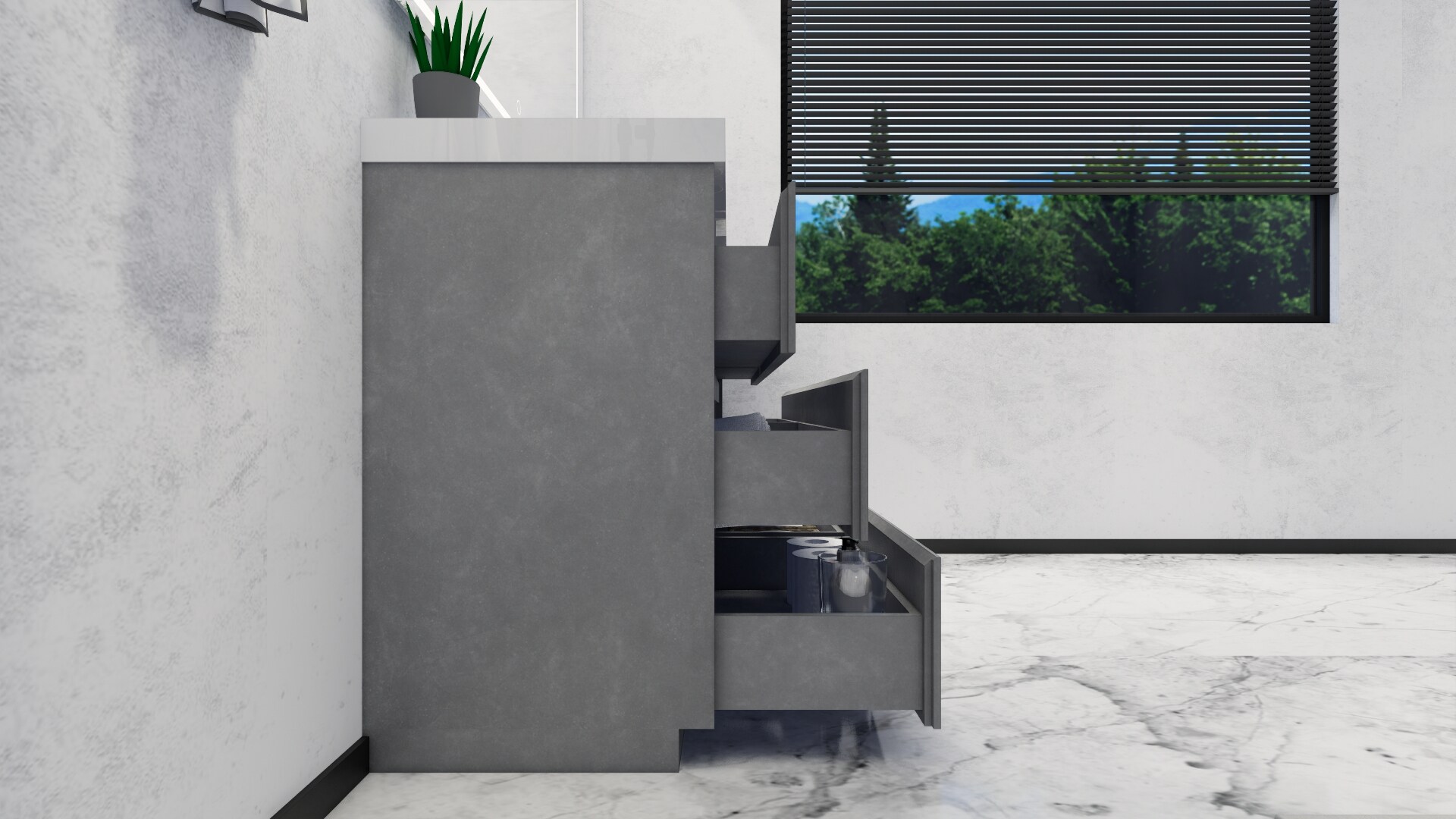 Moreno Bath MOA60S-CG Bath-Vanity-Combo - View #2