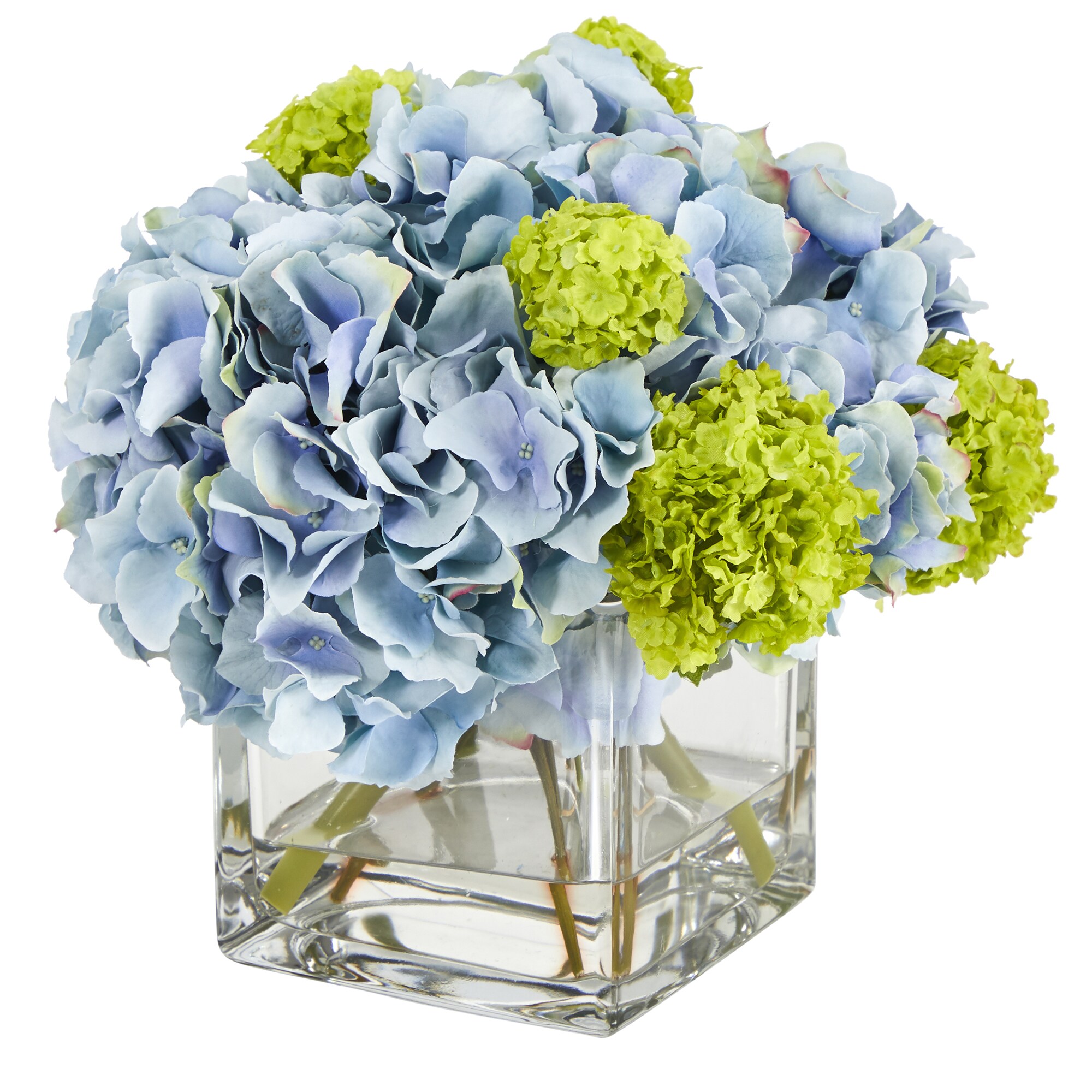 Nearly Natural 14-in Blue Indoor Hyacinth Artificial Flower in the