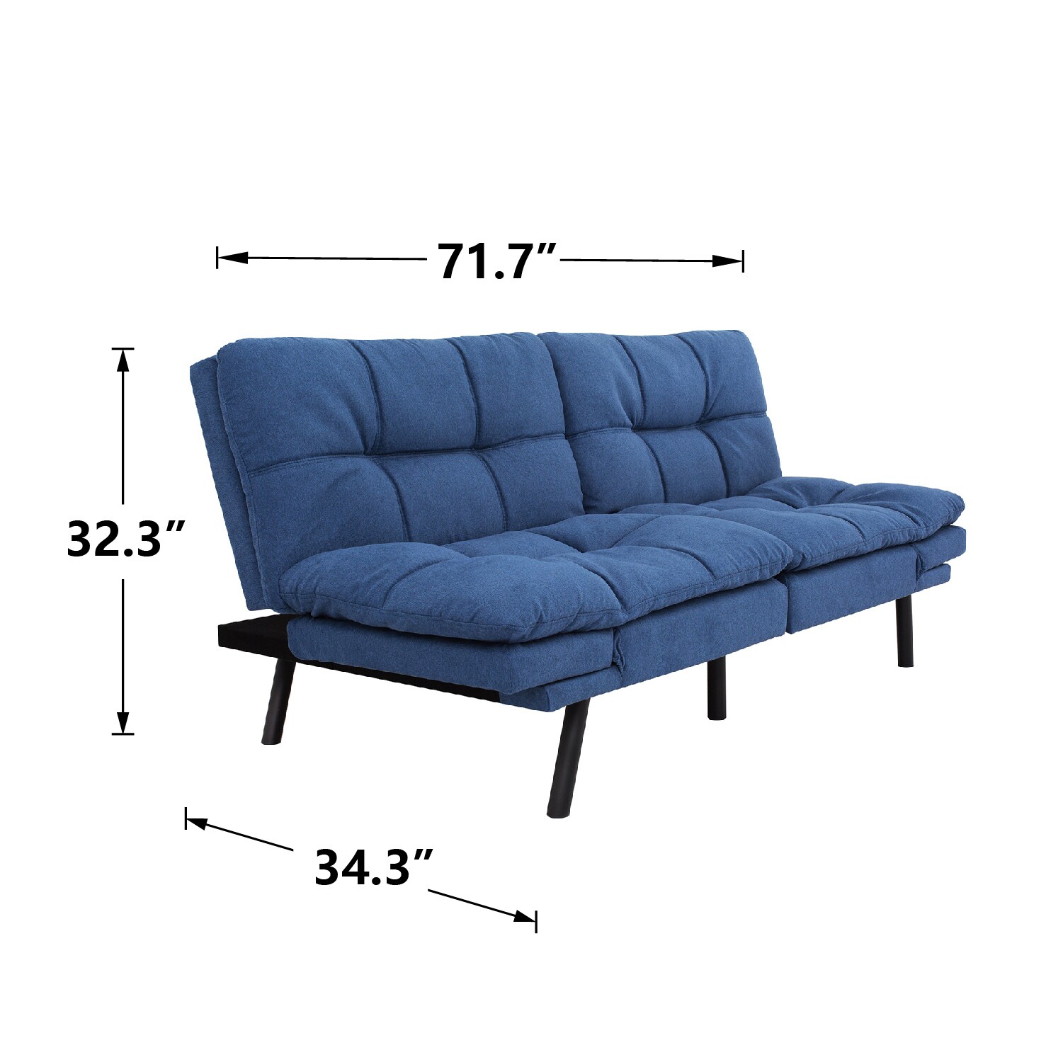 Sumyeg BC-267 BLUE futons - View #3