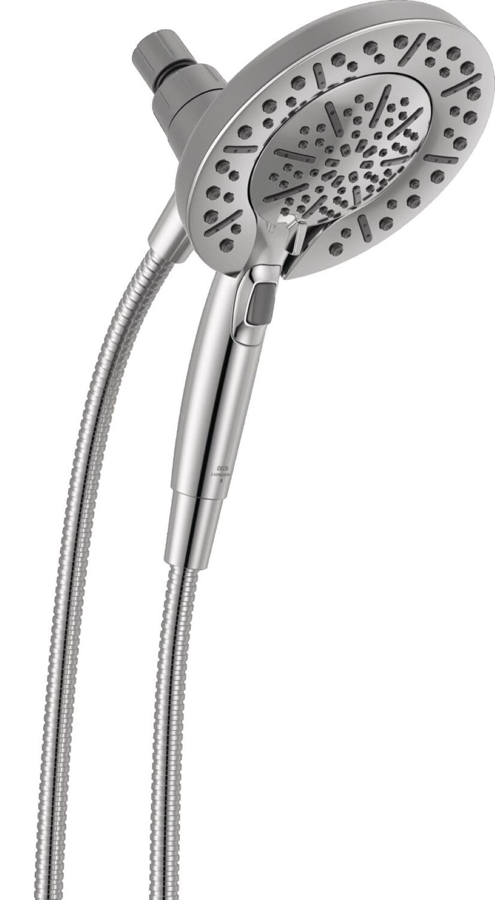 Delta 75578D In2ition 5 -Spray Chrome 6.63-in Round Dual/Combo Shower Head 2.5 GPM