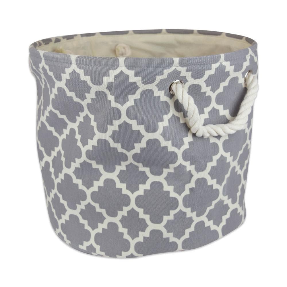 DII CAMZ36084 12-in W x 9-in H x 12-in D Gray Polyester Collapsible Bin