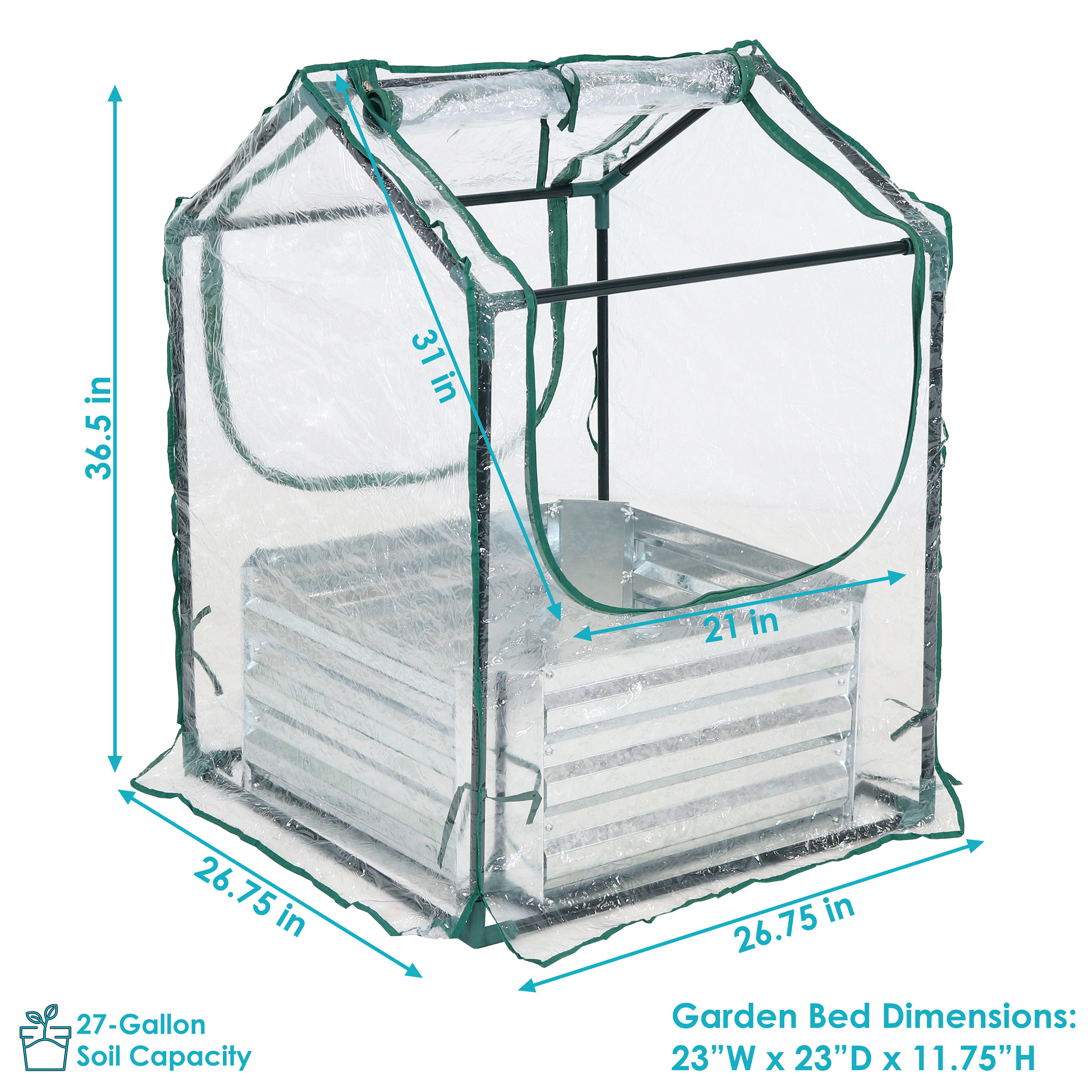 Sunnydaze Decor HB-845 greenhouses - View #5