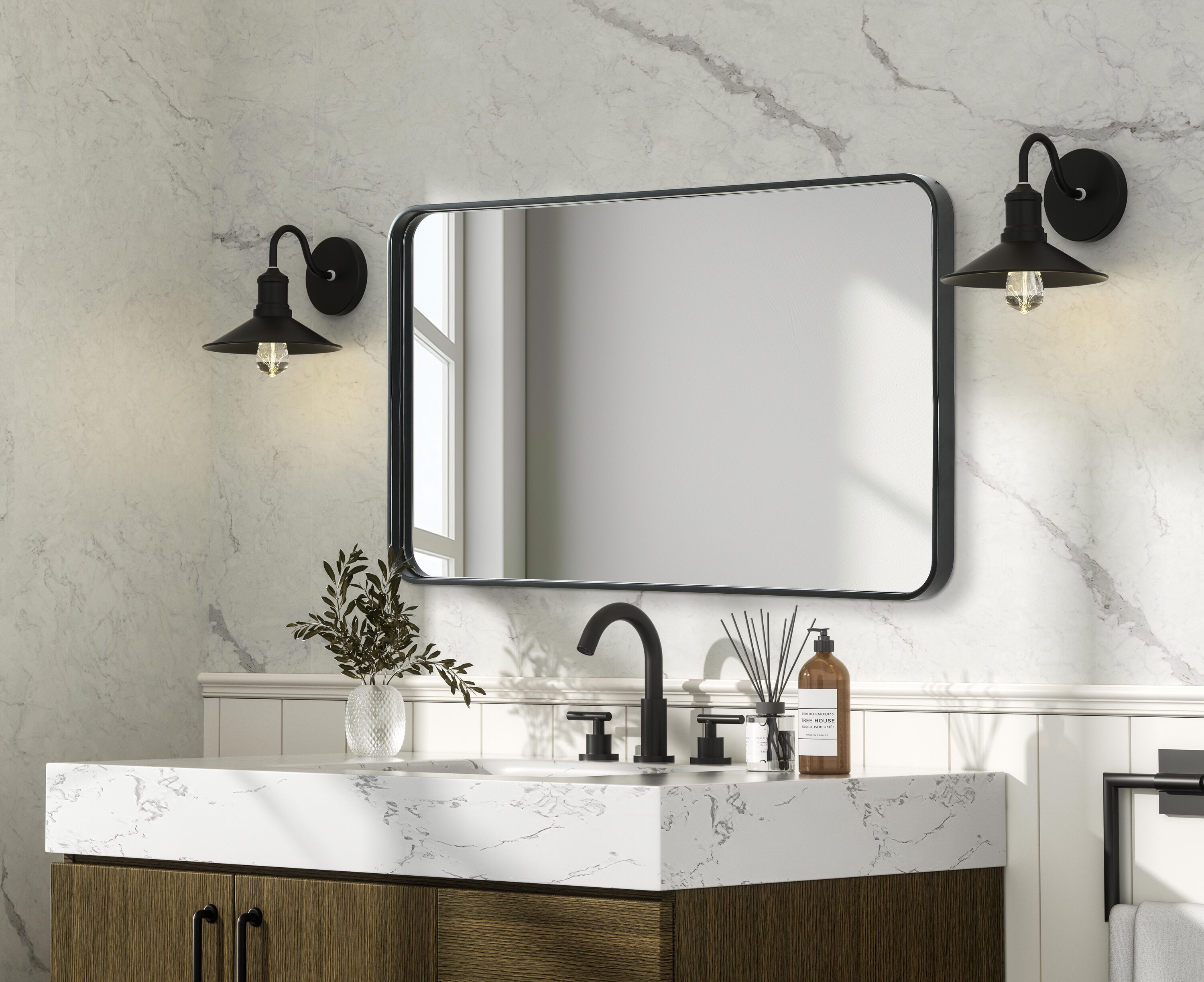 Simply Living Home SLMR24A7320BLK Decor-Mirrors - View #7