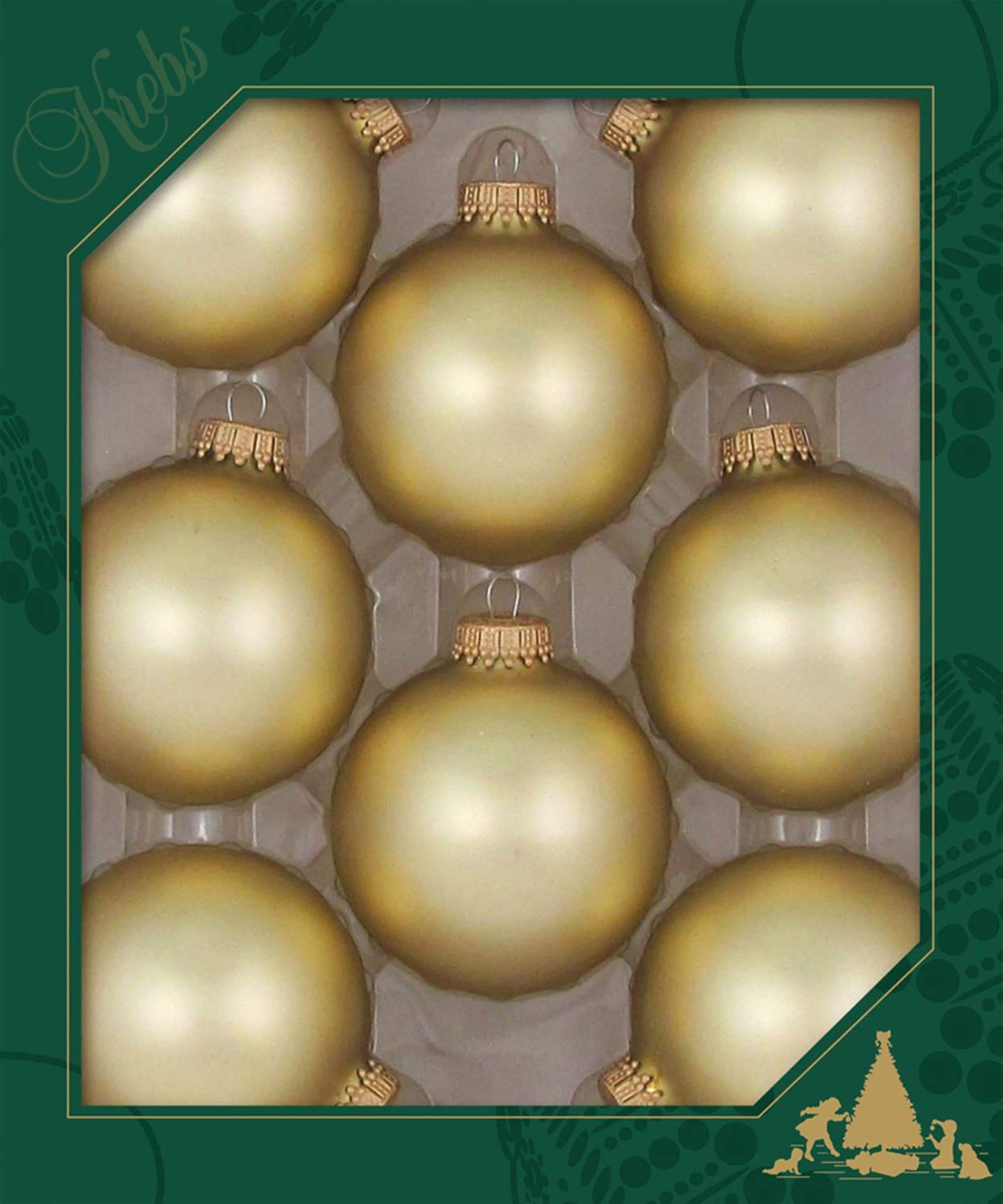 Krebs KBX83315 8 -Pack Gold Standard Indoor Ornament set