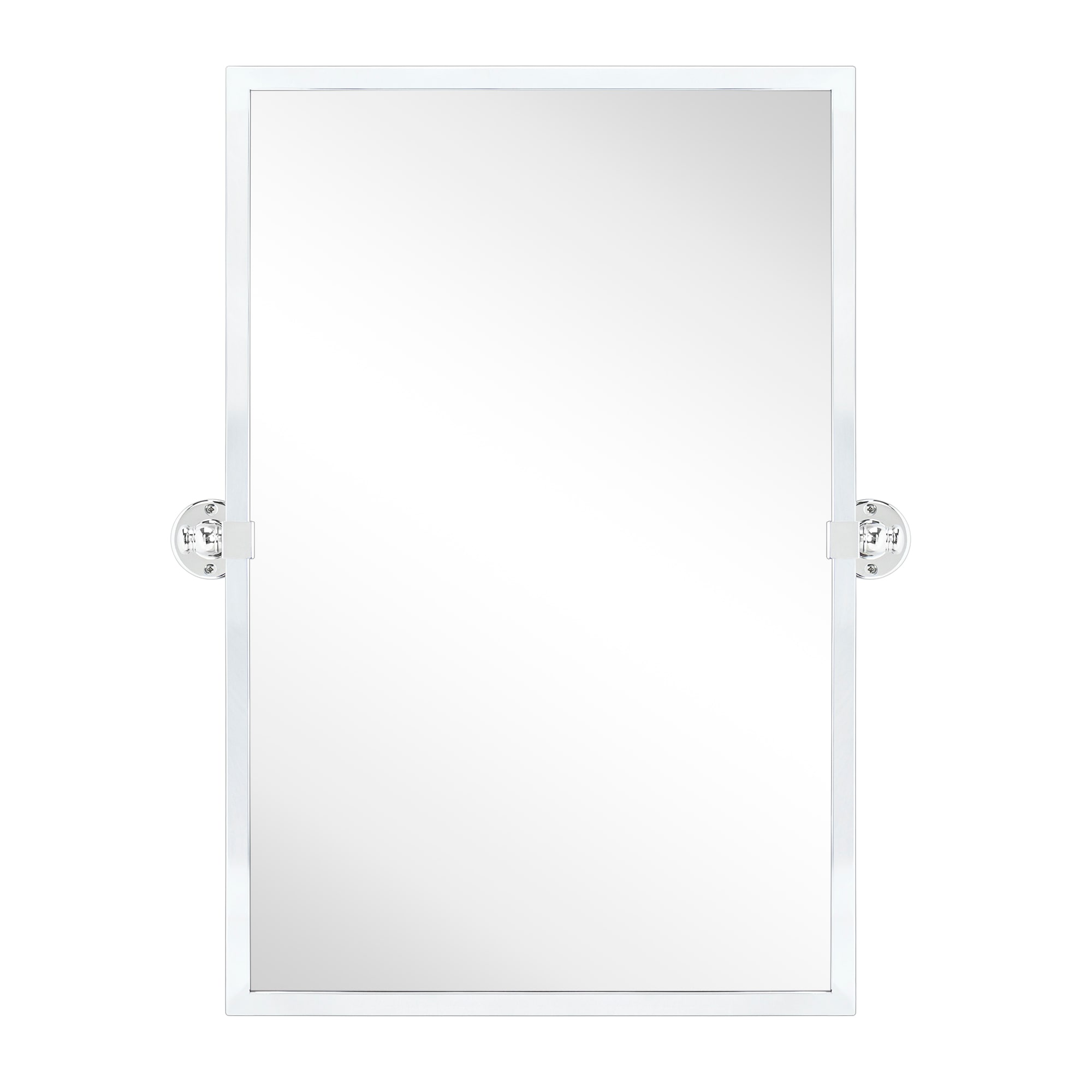TEHOME GC-00396 Blakley 20-in x 30-in Beveled Rectangle Tilting Bathroom Vanity Mirror ( Chrome )