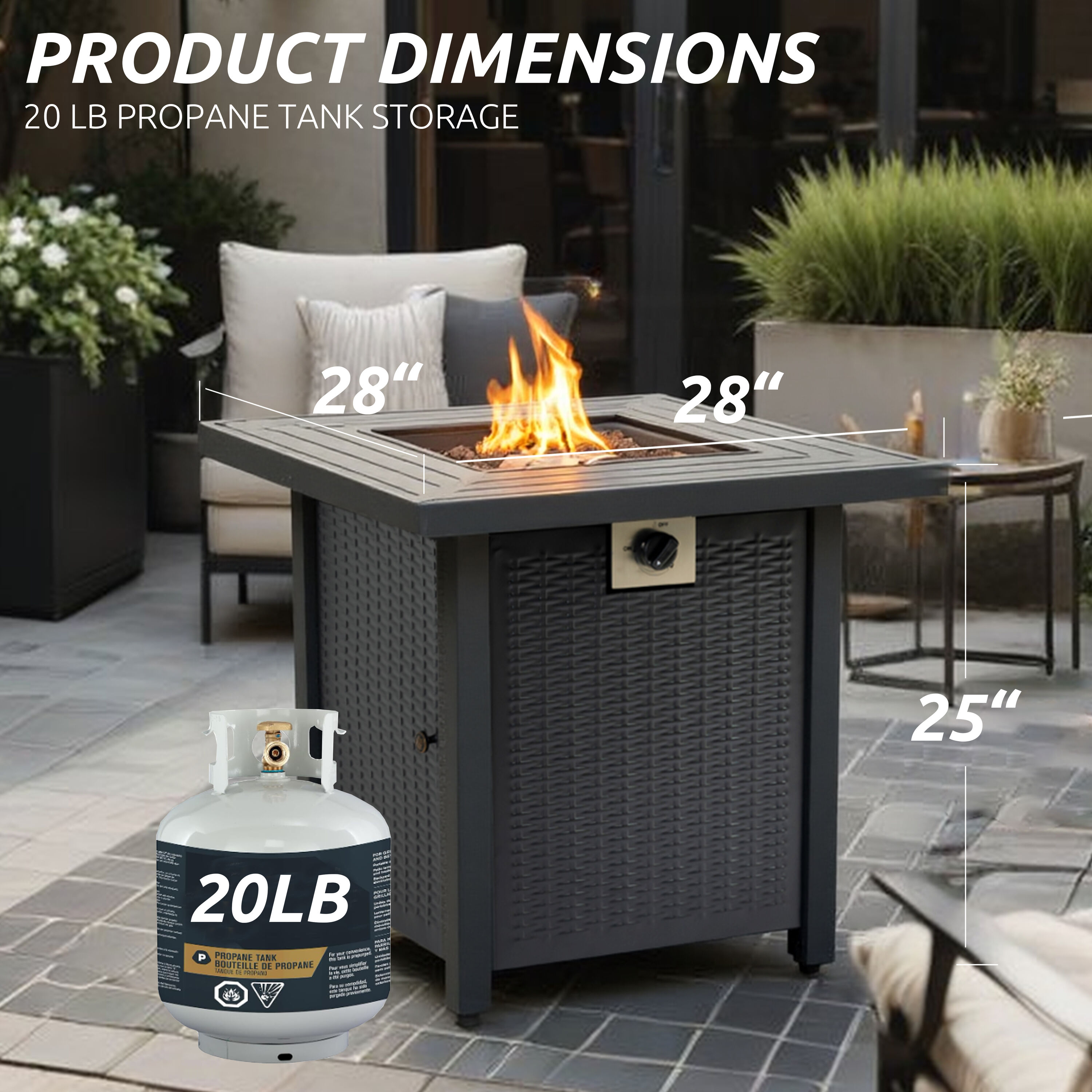 Damerin HL33Q Outdoor-Gas-Fireplaces - View #3