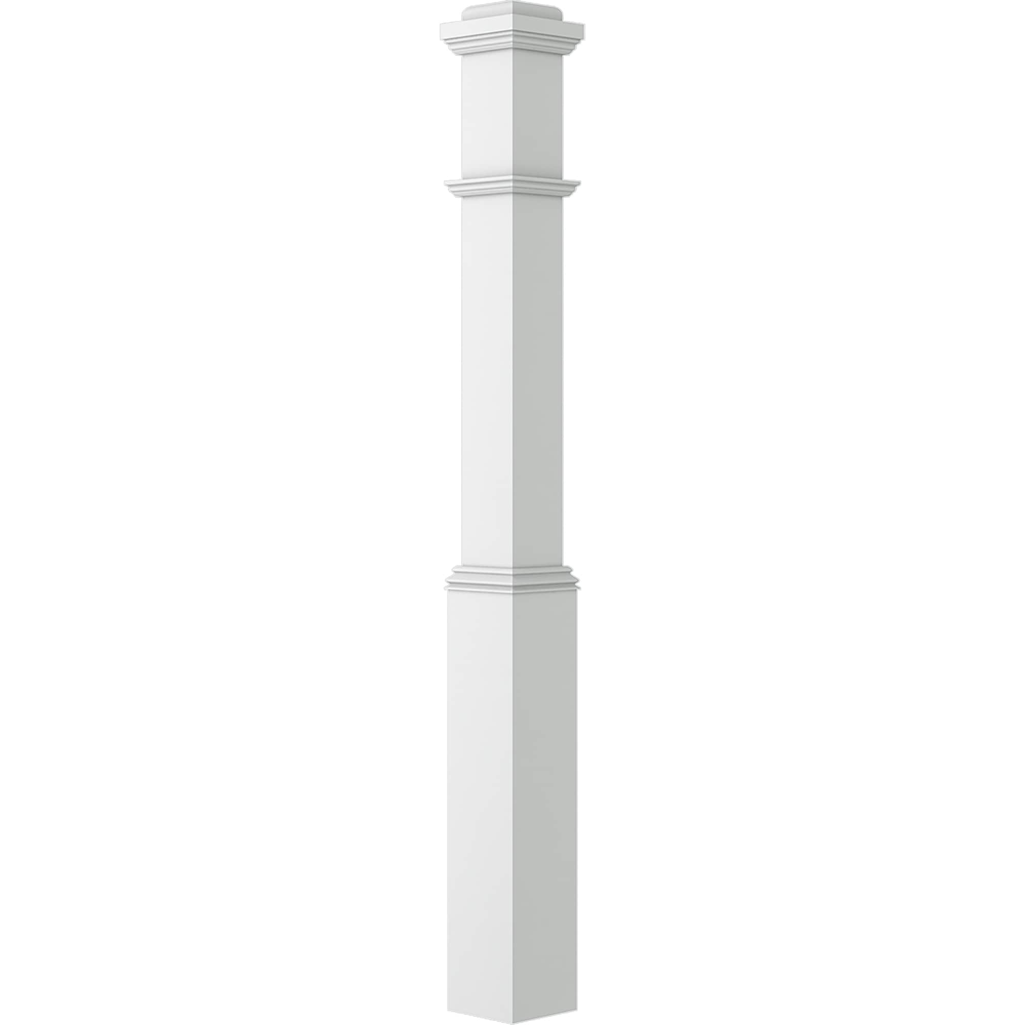 L.J. Smith Stair Systems LJ-4175-50-PRG Heirloom 4.50-in x 50-in Primed Starting Stair Newel Post