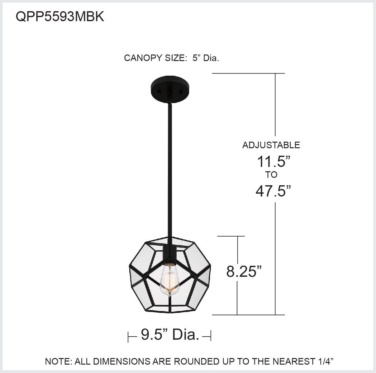Quoizel QPP5593MBK Pendant-Lights - View #9