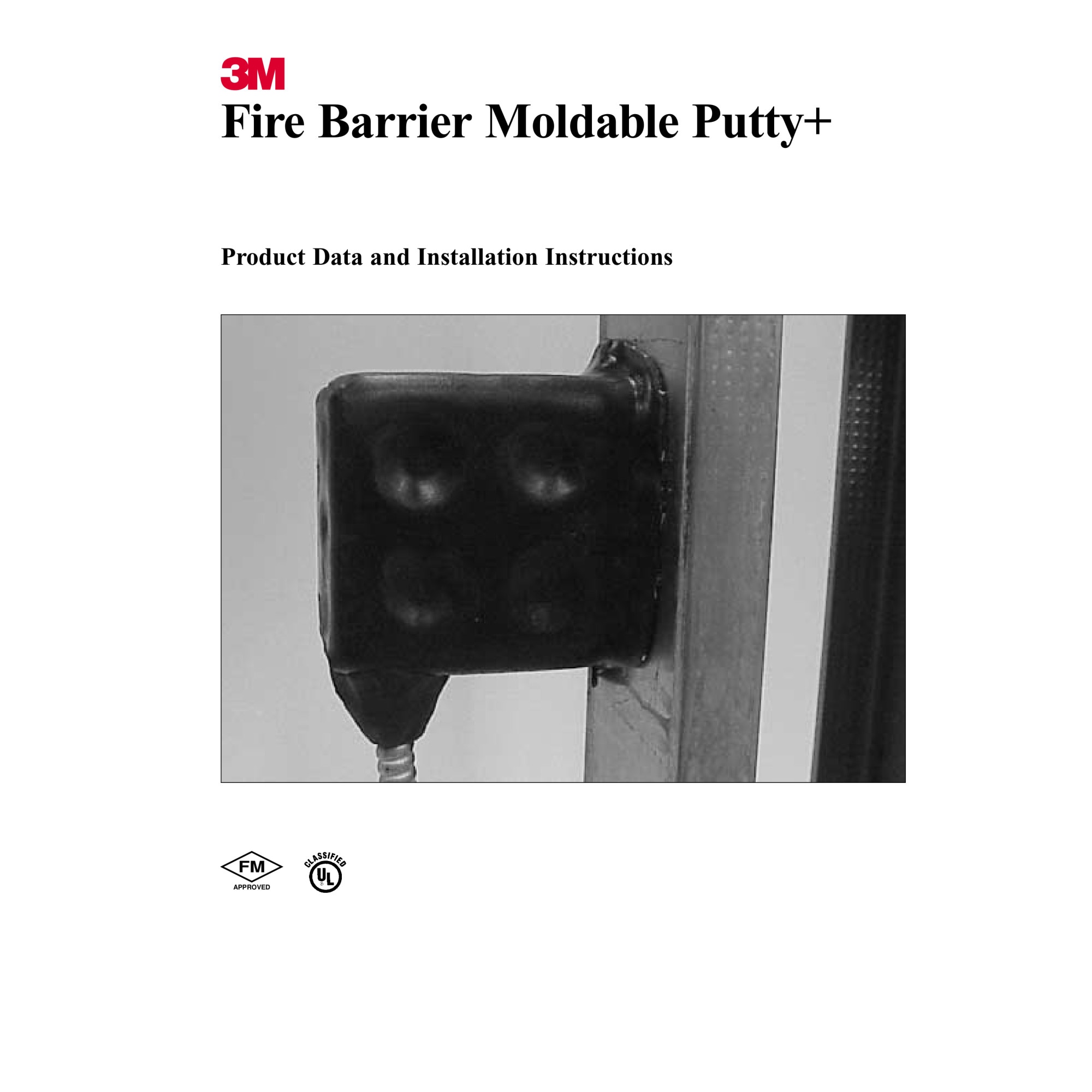 3M™ Fire Barrier Moldable Putty Stix MP+, 1.45 in x 6 in, 12 per case  7000059397