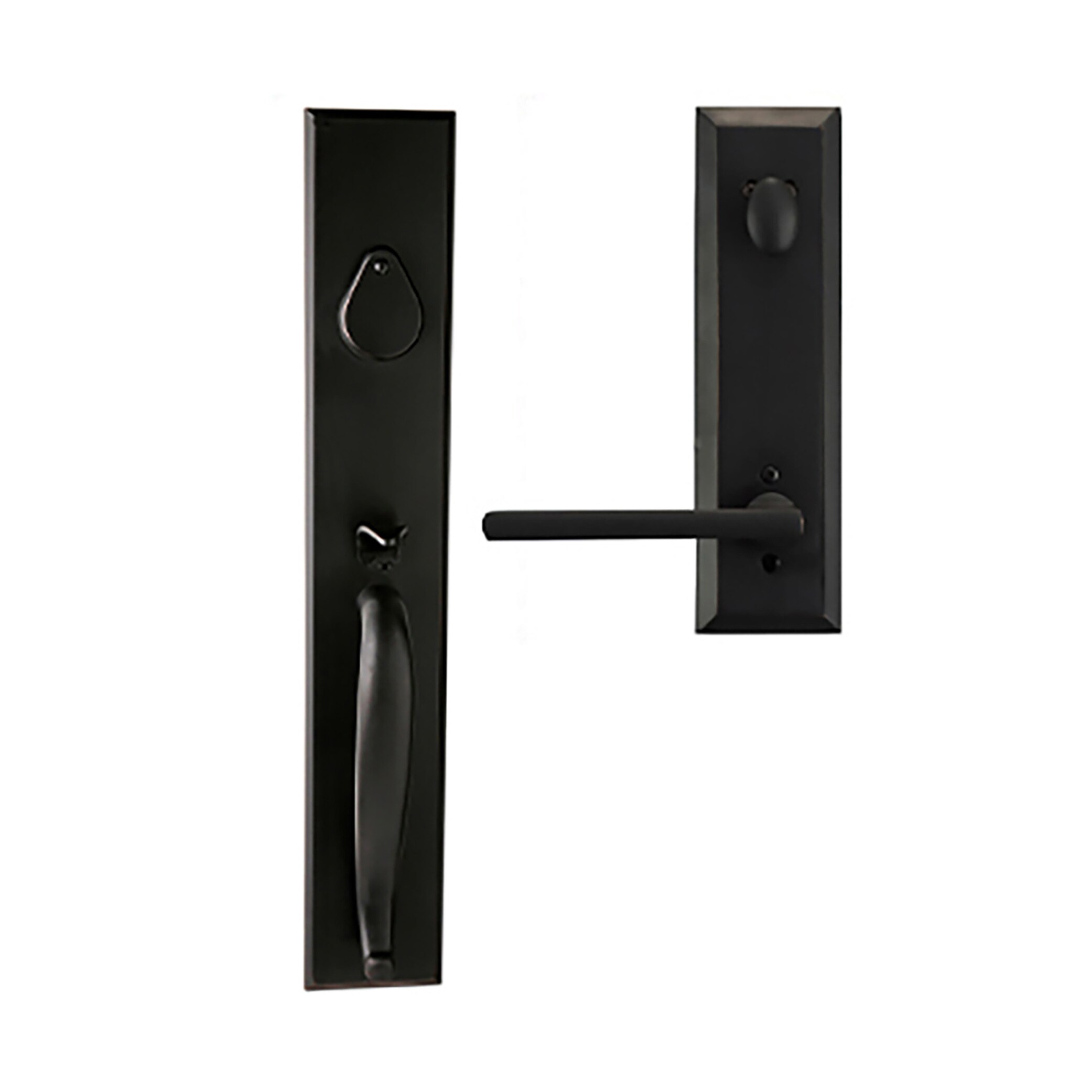 Delaney Hardware BV980005939R Matte Black Exterior Single-cylinder deadbolt Keyed entry door knob Single pack