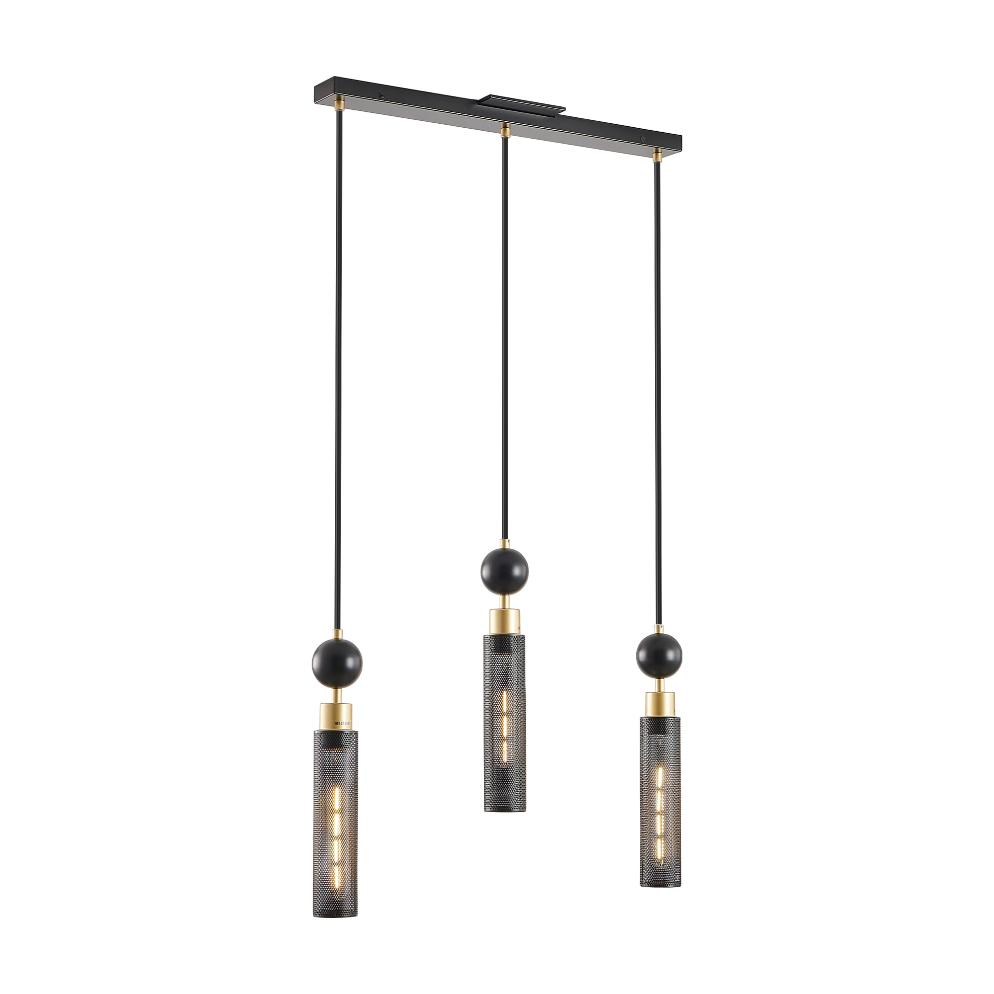 RKZHOPT Chandeliers 3 -Light Multiple finishes Black Iron Chandelier