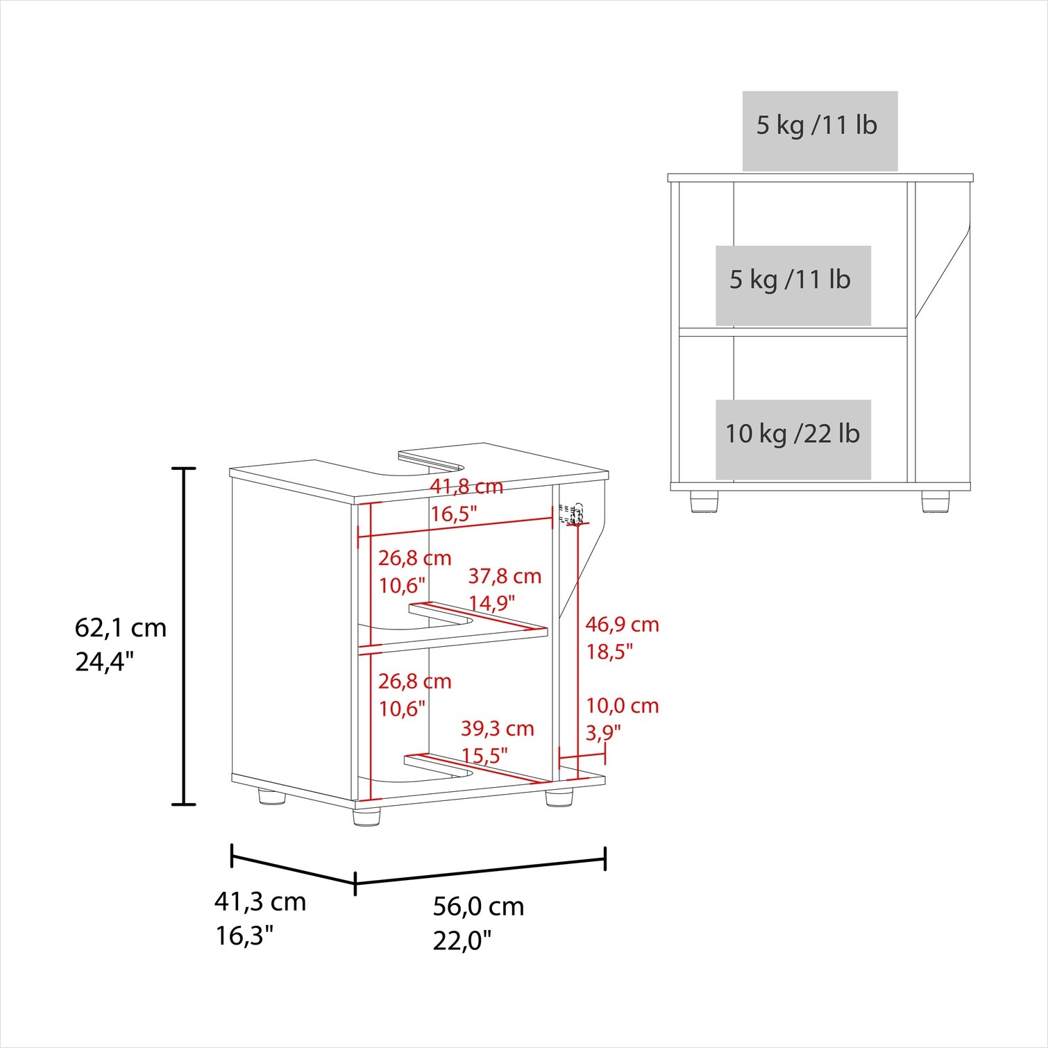 SunJet UO3I57IRR12S Bath-Vanity-Combo - View #3