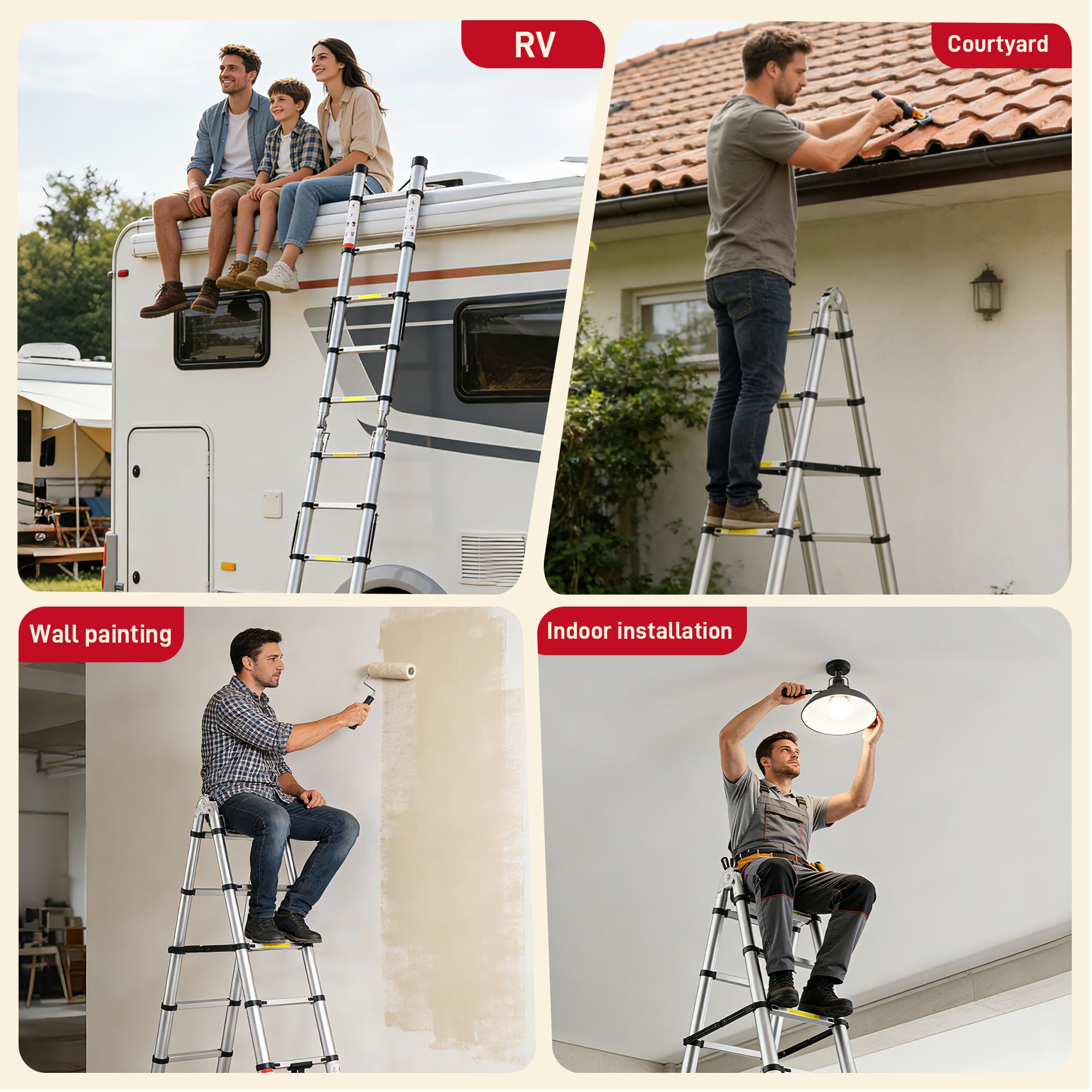 SenQWFa LDC0827C015 Extension-Ladders - View #7