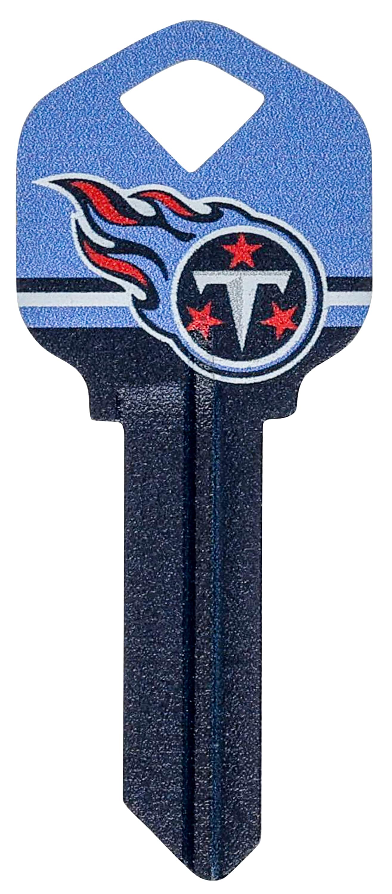 Hillman 89154 Tennessee Titans Multicolored Sports Key Brass House/Entry Key Blank