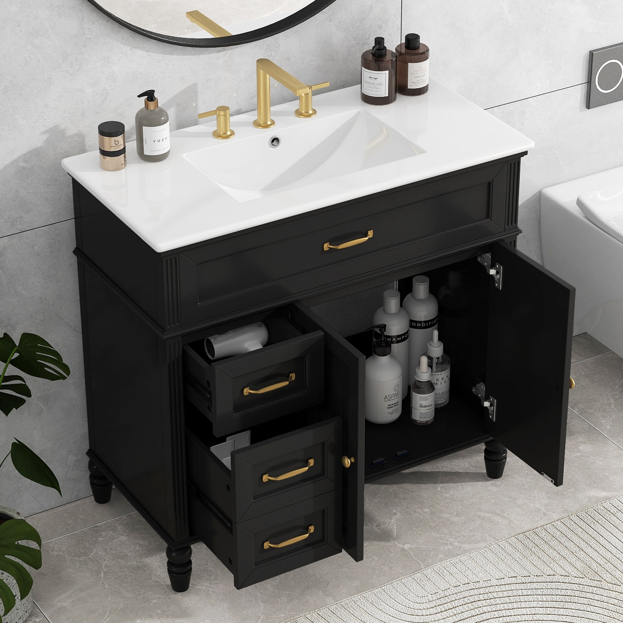LOVMOR SF-WO-N725P195410B Bath-Vanity-Combo - View #2