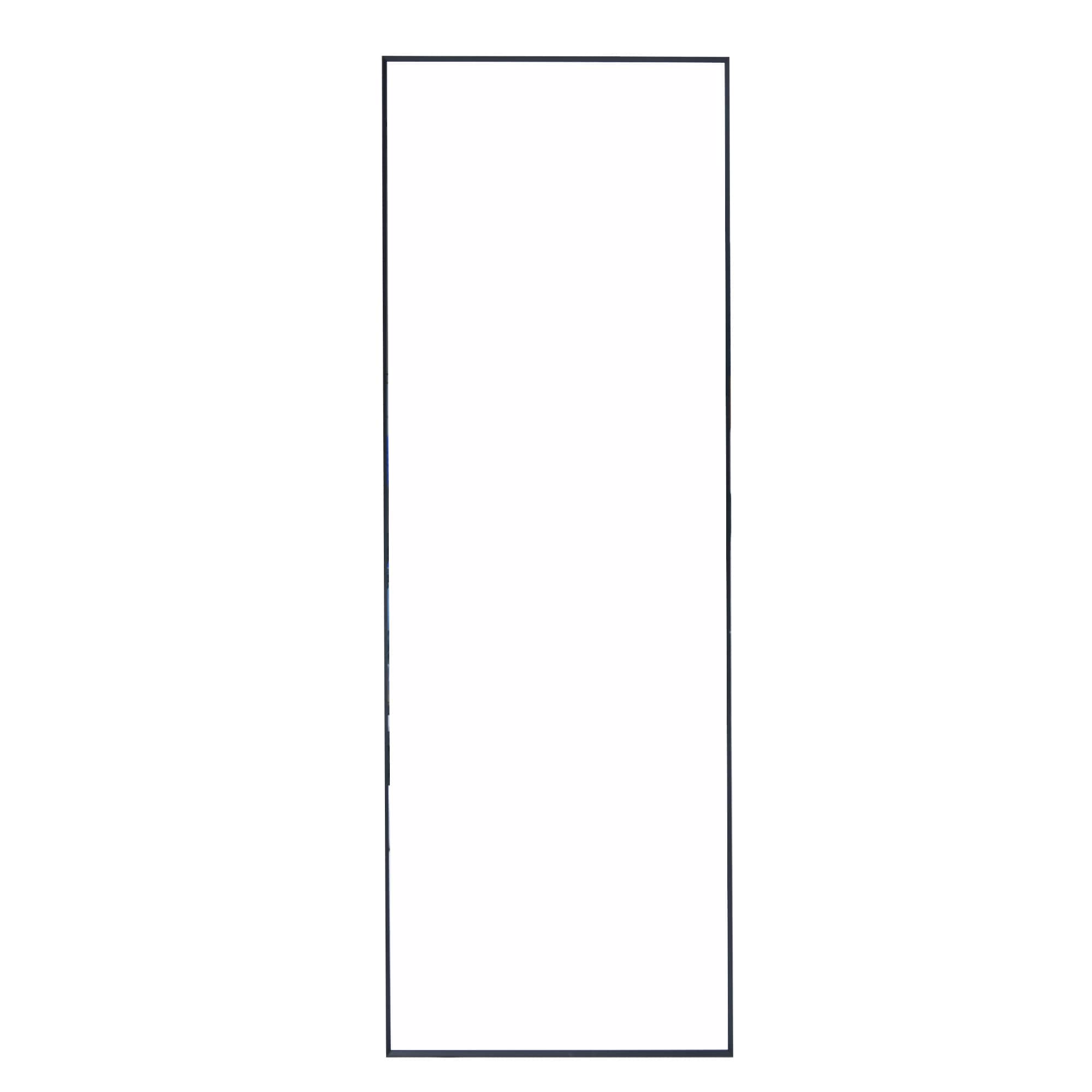 Siavonce XH49714 24-in W x 65-in H Rectangle Black Polished Full Length Floor Mirror