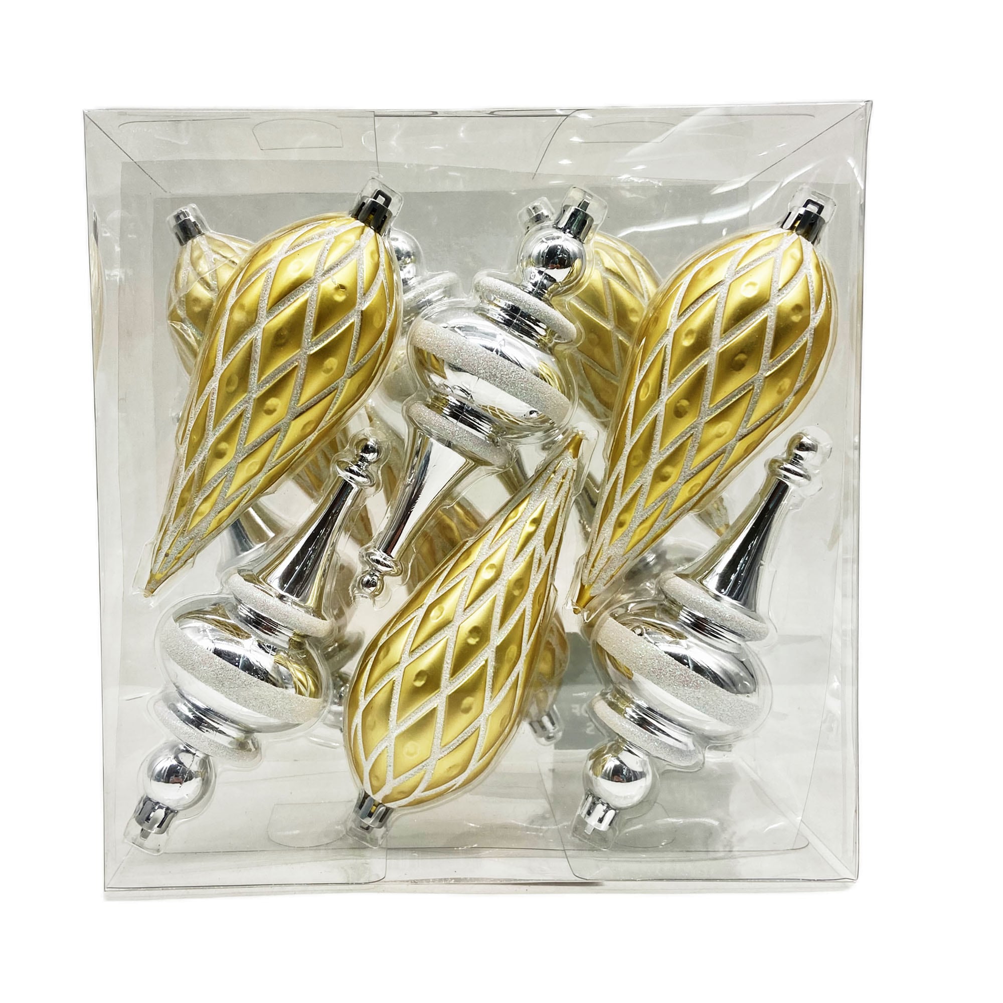 Holiday Living 014-922-5 12 -Pack Multiple colors/finishes Standard Indoor Ornament set Shatterproof