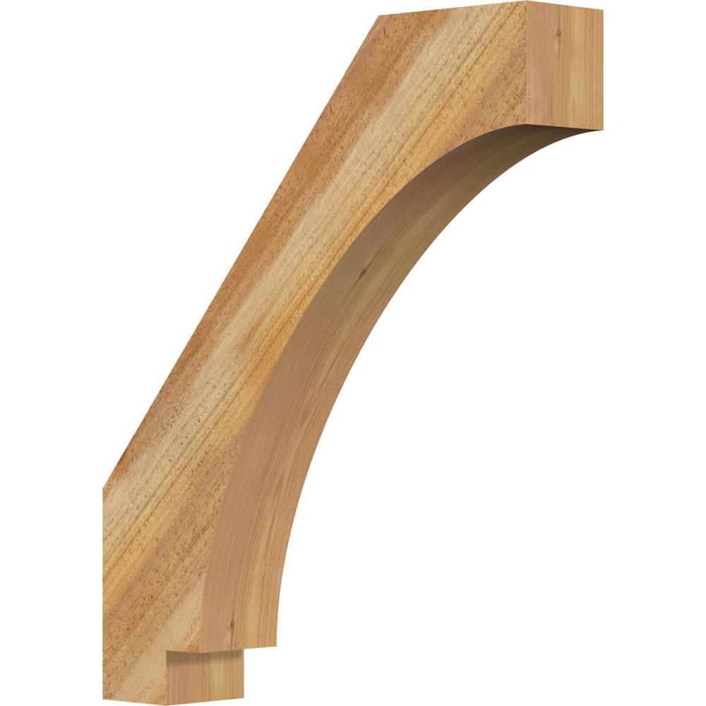 Ekena Millwork BRC04X20X24IMP00RWR 4-in x 20-in x 24-in Western Red Cedar Unfinished Wood Imperial Rough Sawn Knee Brace
