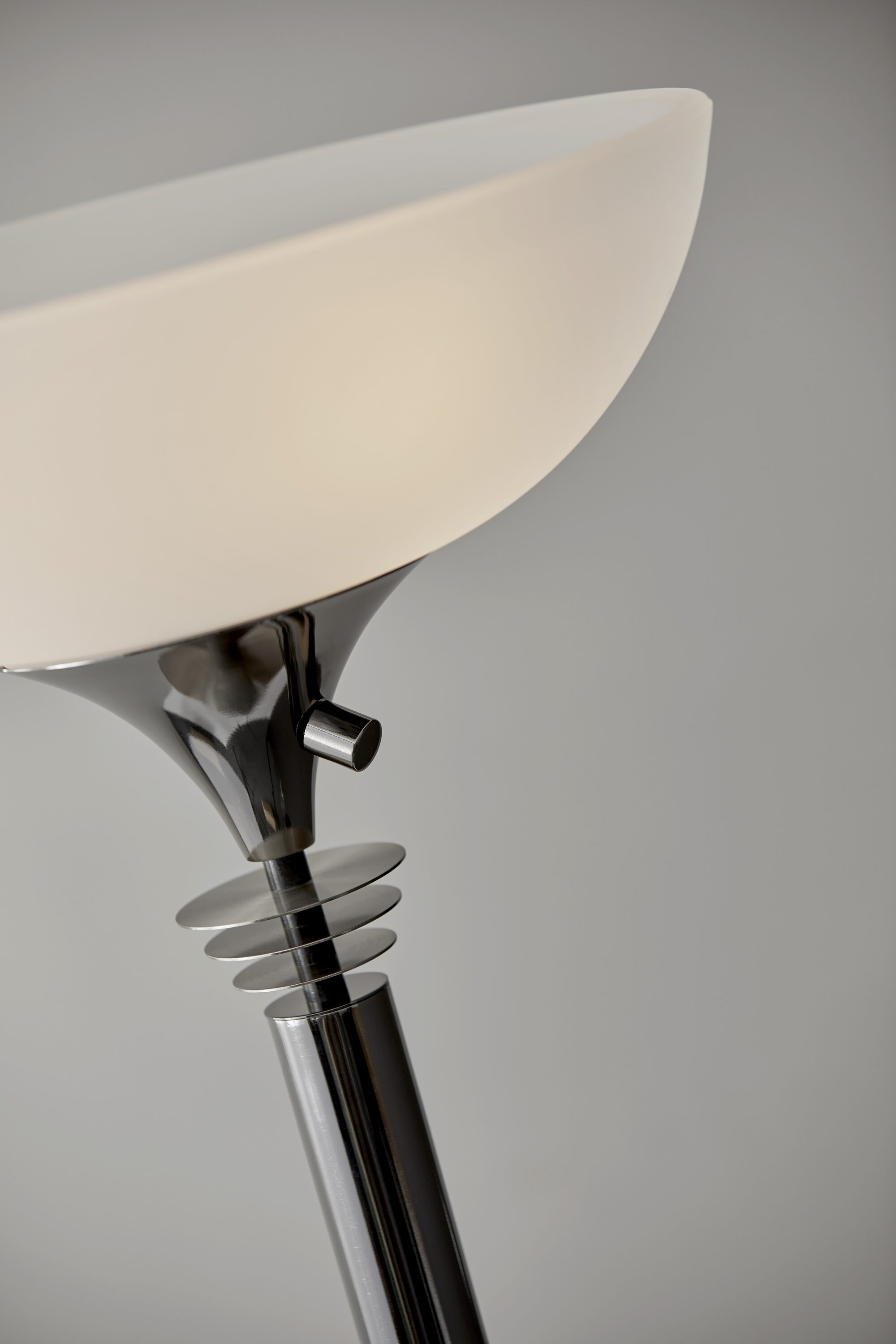 Metropolis 71.5" Black Nickel Torchiere Floor Lamp