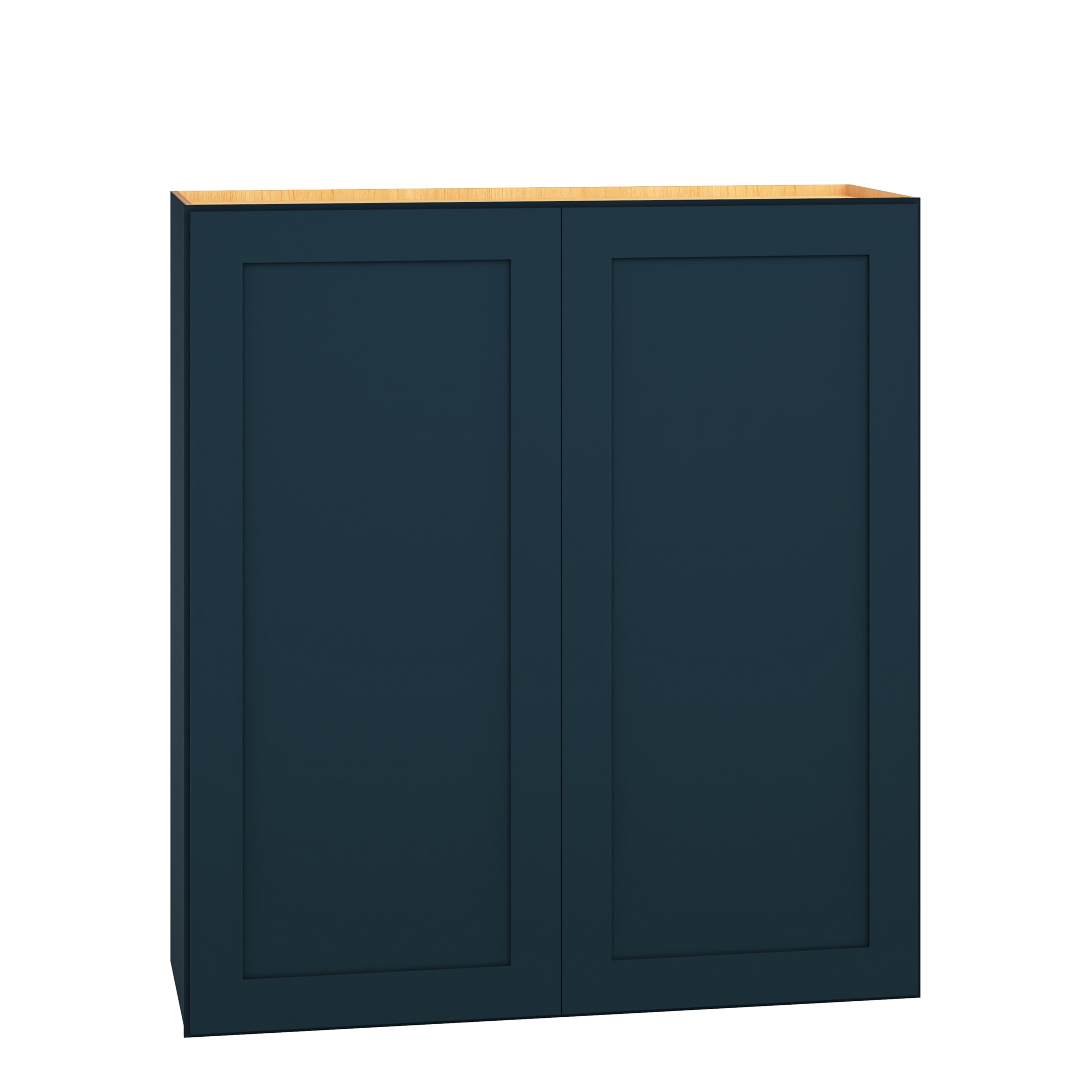 Diamond Express 330 W3336 Jamestown 33-in W x 36-in H x 12-in D Regatta Blue Wall Fully assembled Plywood Cabinet (Recessed Panel Shaker)