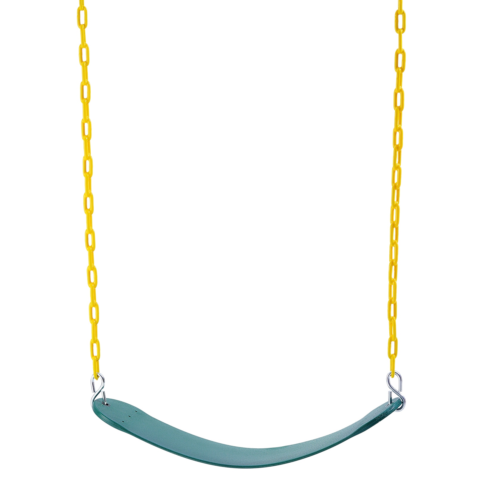 VEVOR SRBLSQQZY2JSR5F5NV0 2-Pack Swing Seats Swings Yellow and Green Plastic and Metal Toddler Swing