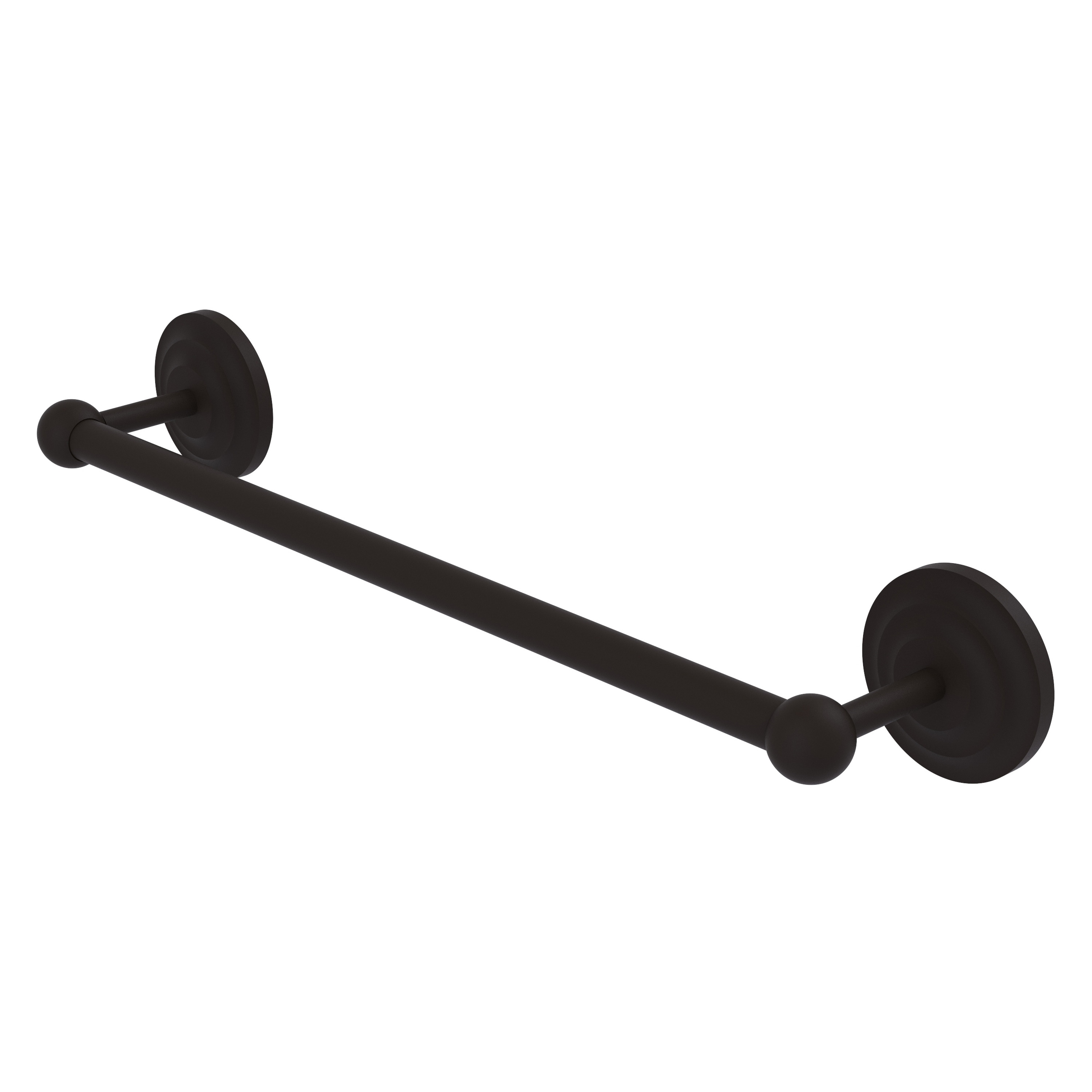Allied Brass PQN-41/36-ORB Prestige Que New 36-in Oil-rubbed bronze Wall mount Single Towel Bar