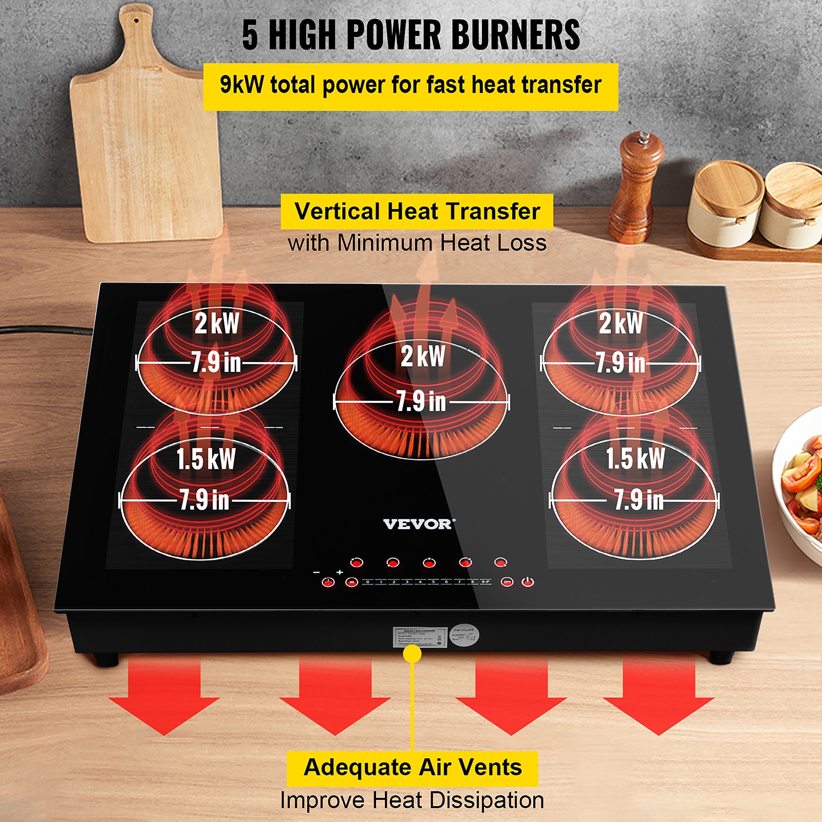 VEVOR QRSCKDC30240VZCTAV4 Induction-Cooktops - View #5