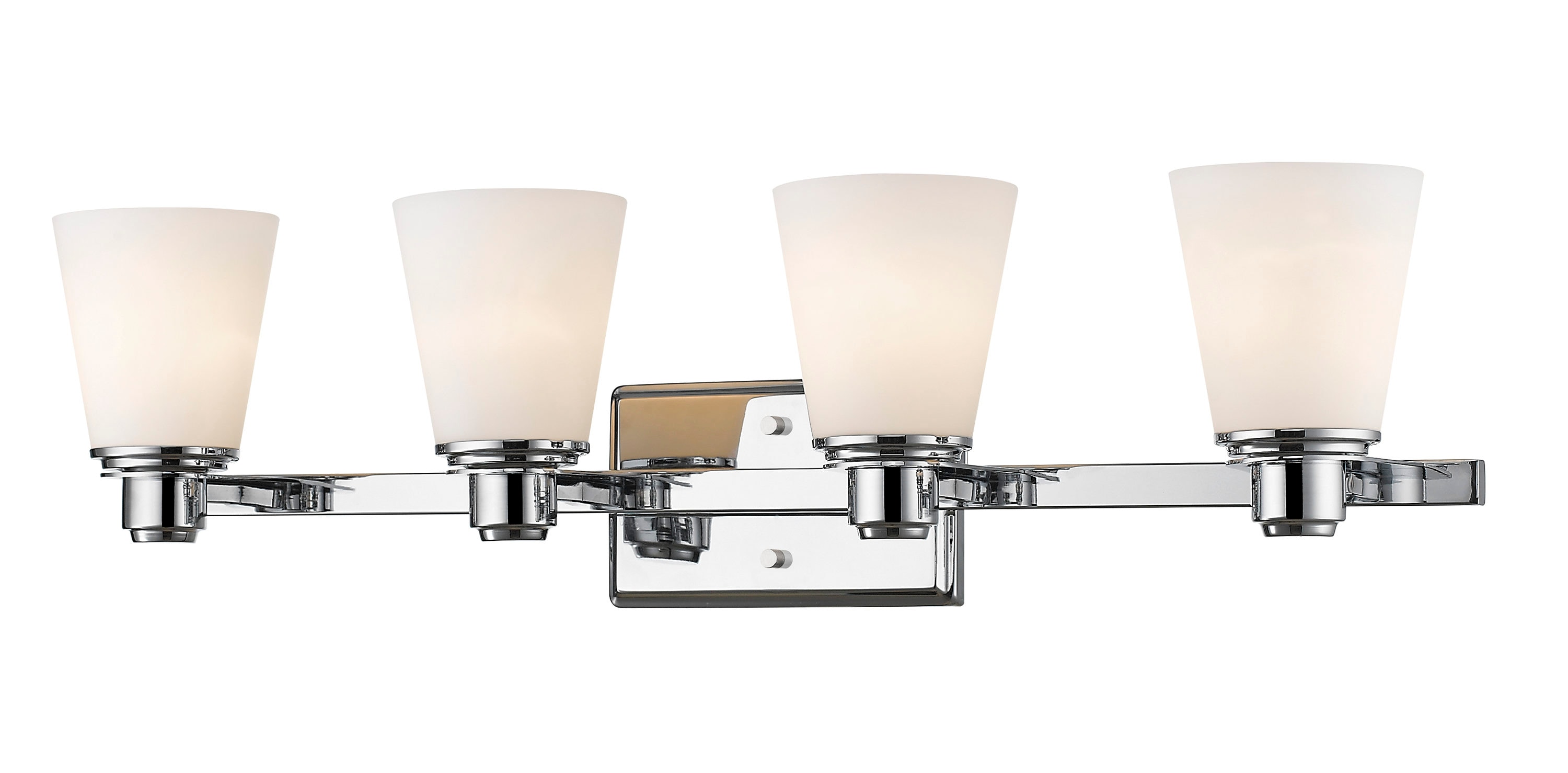 Z-Lite 7001-4V-CH Kayla 30.5-in 4-Light Chrome Transitional Vanity Light