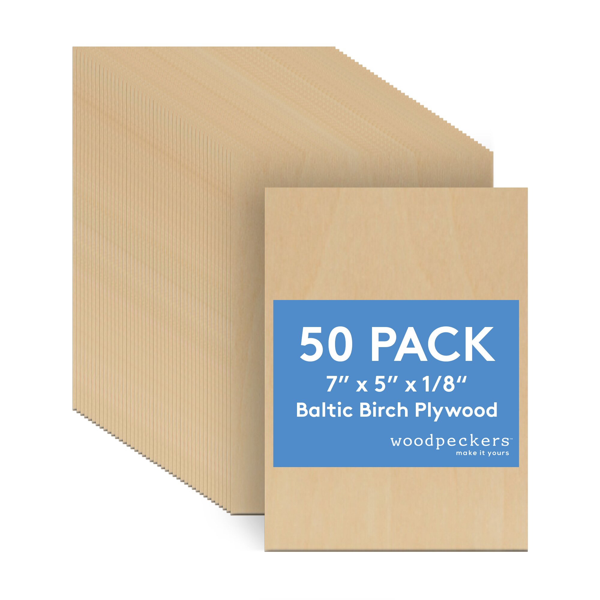 Woodpeckers Crafts MF-PLY-7-5-18-P50 1/8-in x 1-ft x 2-ft Plywood