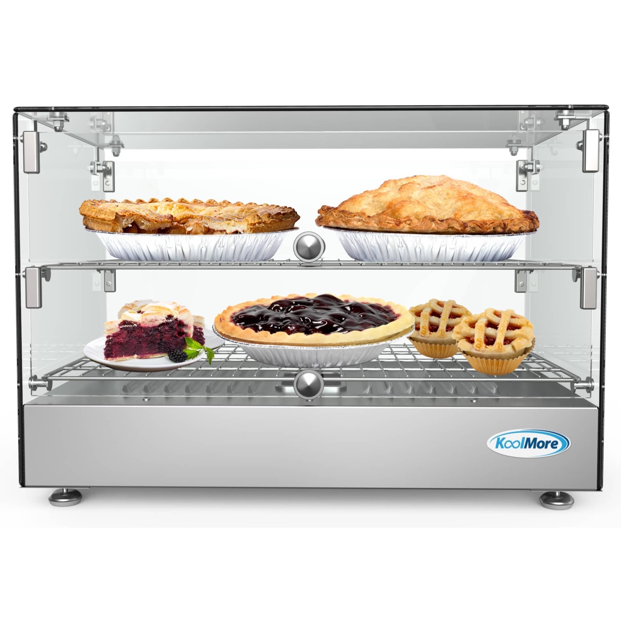 KoolMore HDC-1.7C 22 in. Glass Countertop Display Warmer 1.7 cu. ft.