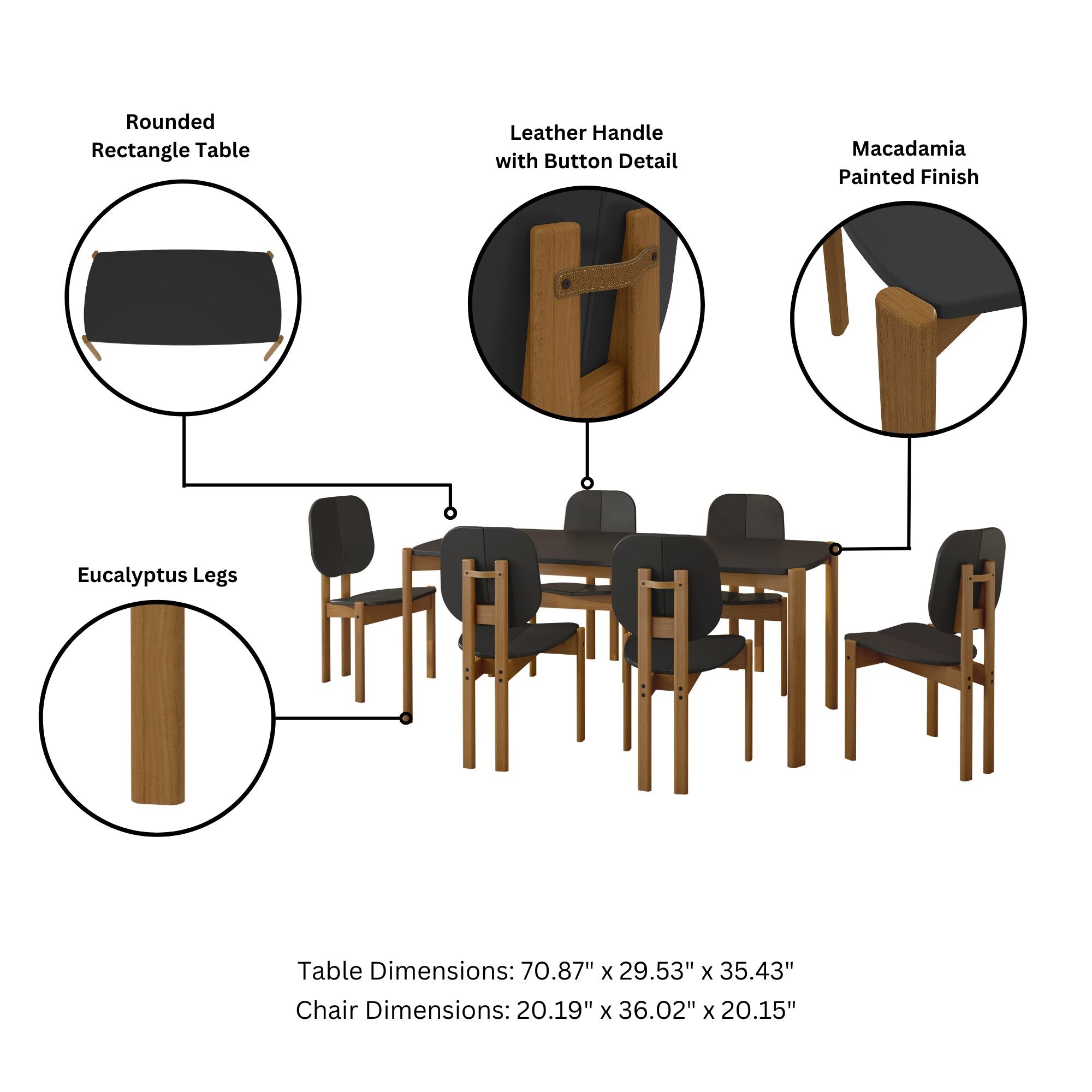 Manhattan Comfort 6-DT-79620-BK Dining-Sets - View #5