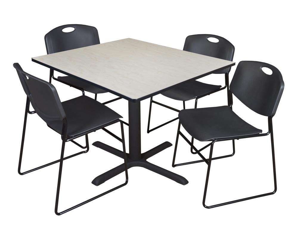 Regency TB4848PL44BK Breakroom Off-white 4-Person Training Table (48-in W x 29-in H)