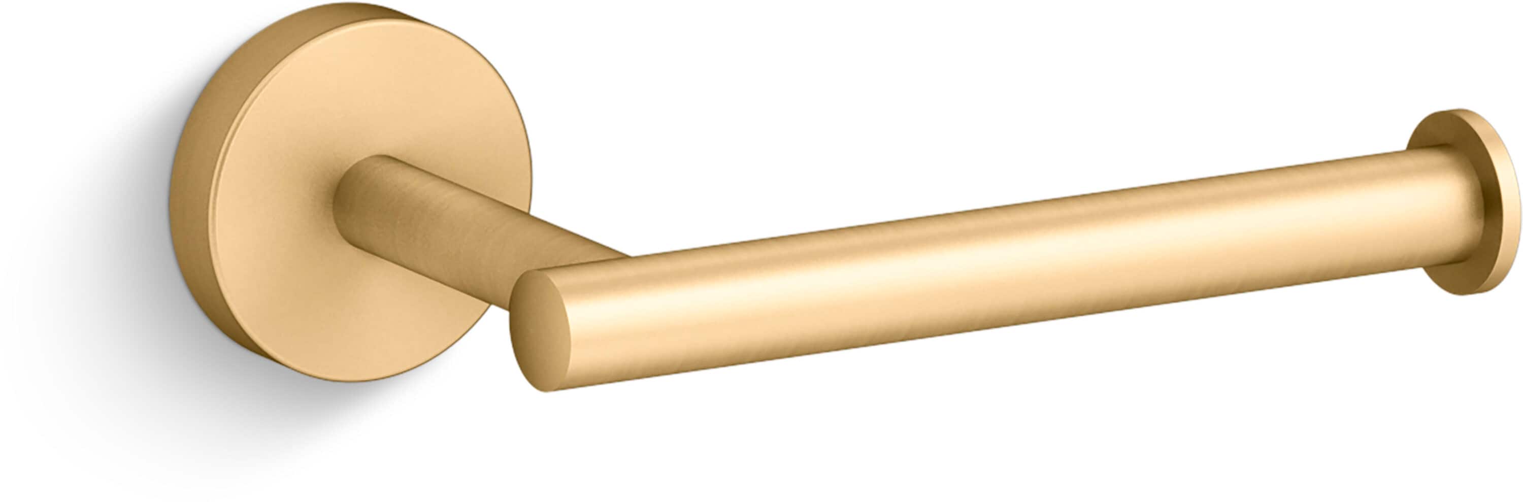 KOHLER Elate Wall Mounted Toilet Paper Holder in Vibrant Brushed Moderne Brass