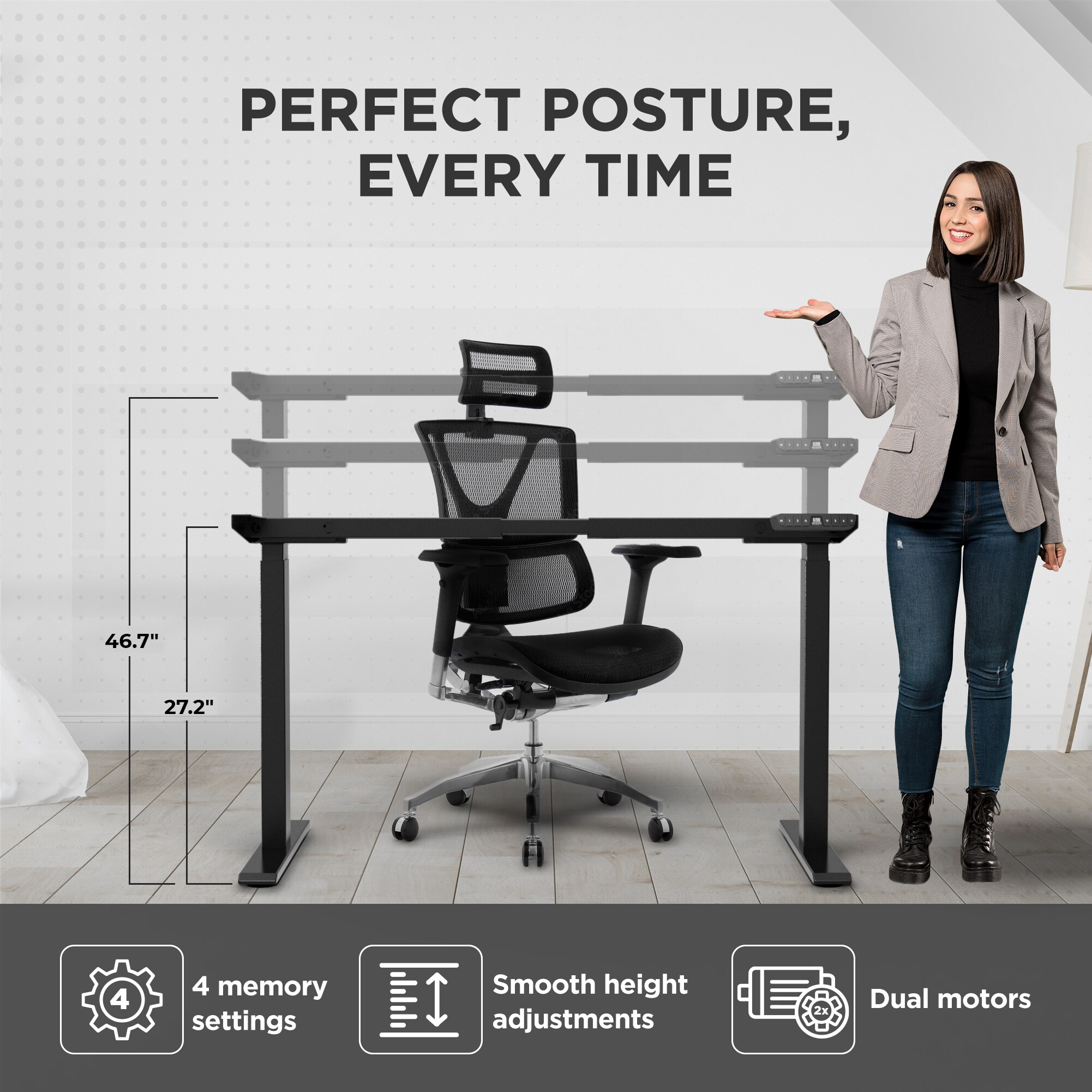 Uncaged Ergonomics RU2B desks - View #4