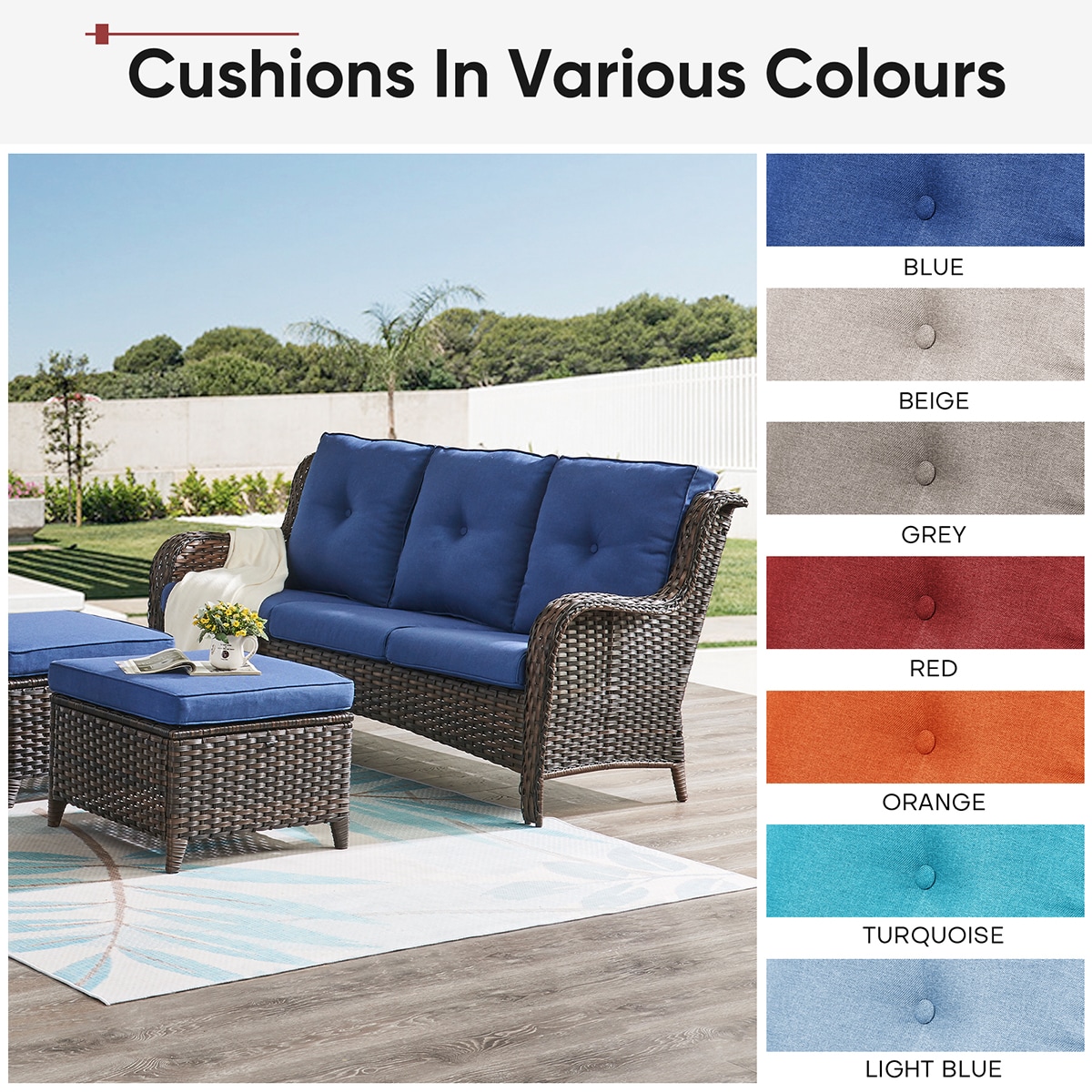 Rilyson FSZBD006-3AA Patio-Furniture-Cushions - View #3